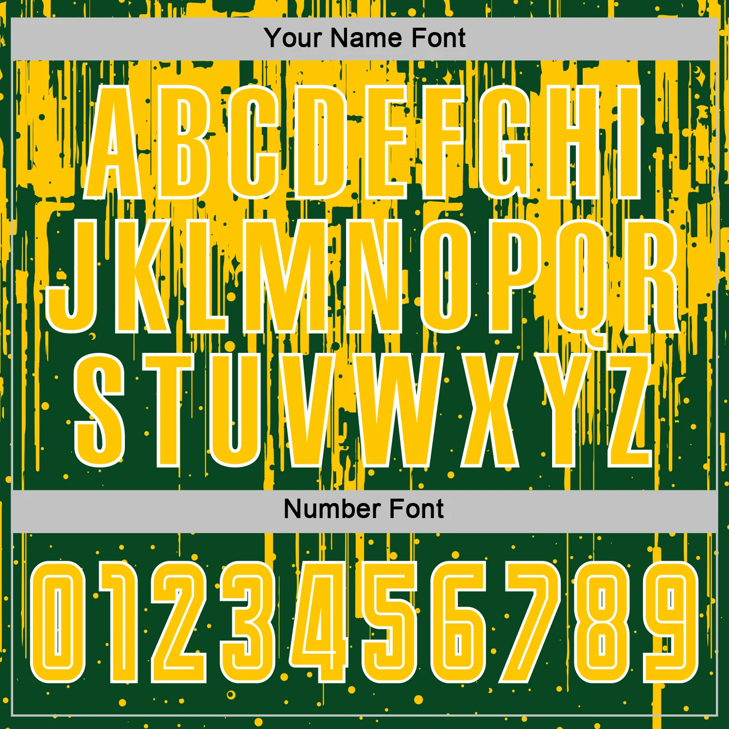 Custom Green Yellow-White Dripping Splatte Pattern Sports Sublimation Soccer Uniform Jersey - Image 6