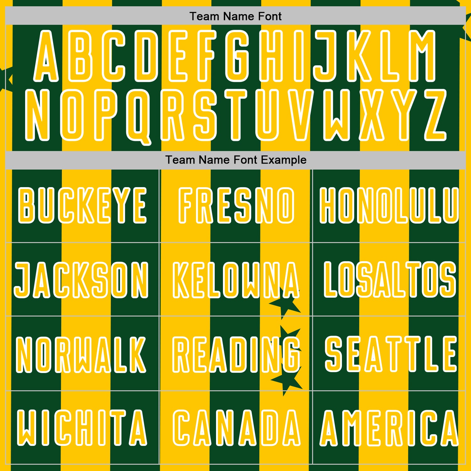 Custom Green Yellow-White Stars And Stripes Sports Sublimation Soccer Uniform Jersey - Image 5