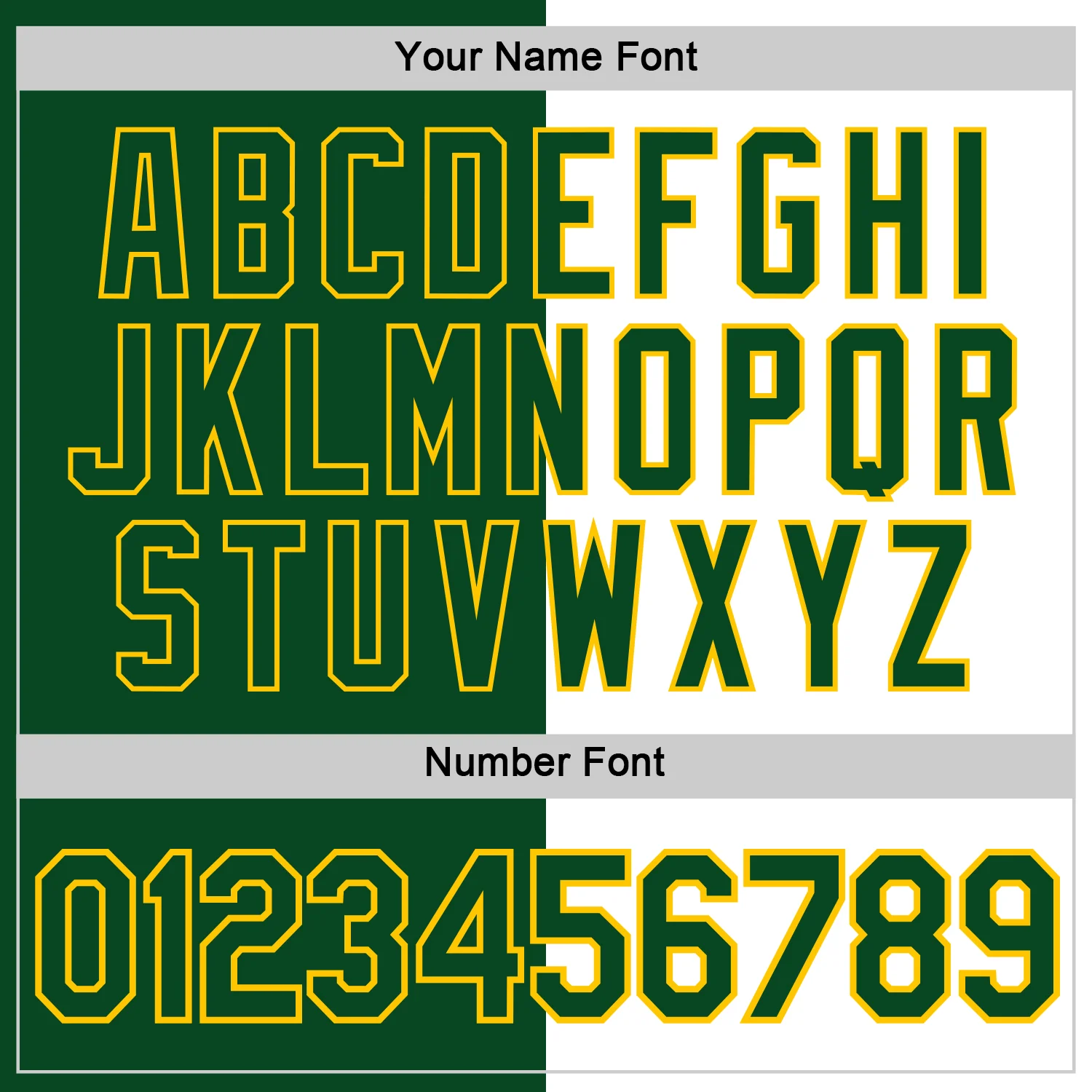 Custom Green White-Yellow Split Fashion Performance T-Shirt - Image 4