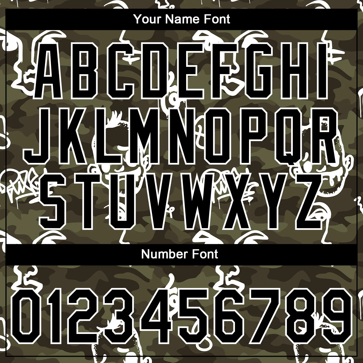 Custom Stitched Camo Black-White 3D Hand Painted Face Sports Pullover Sweatshirt Salute To Service Hoodie - Image 4