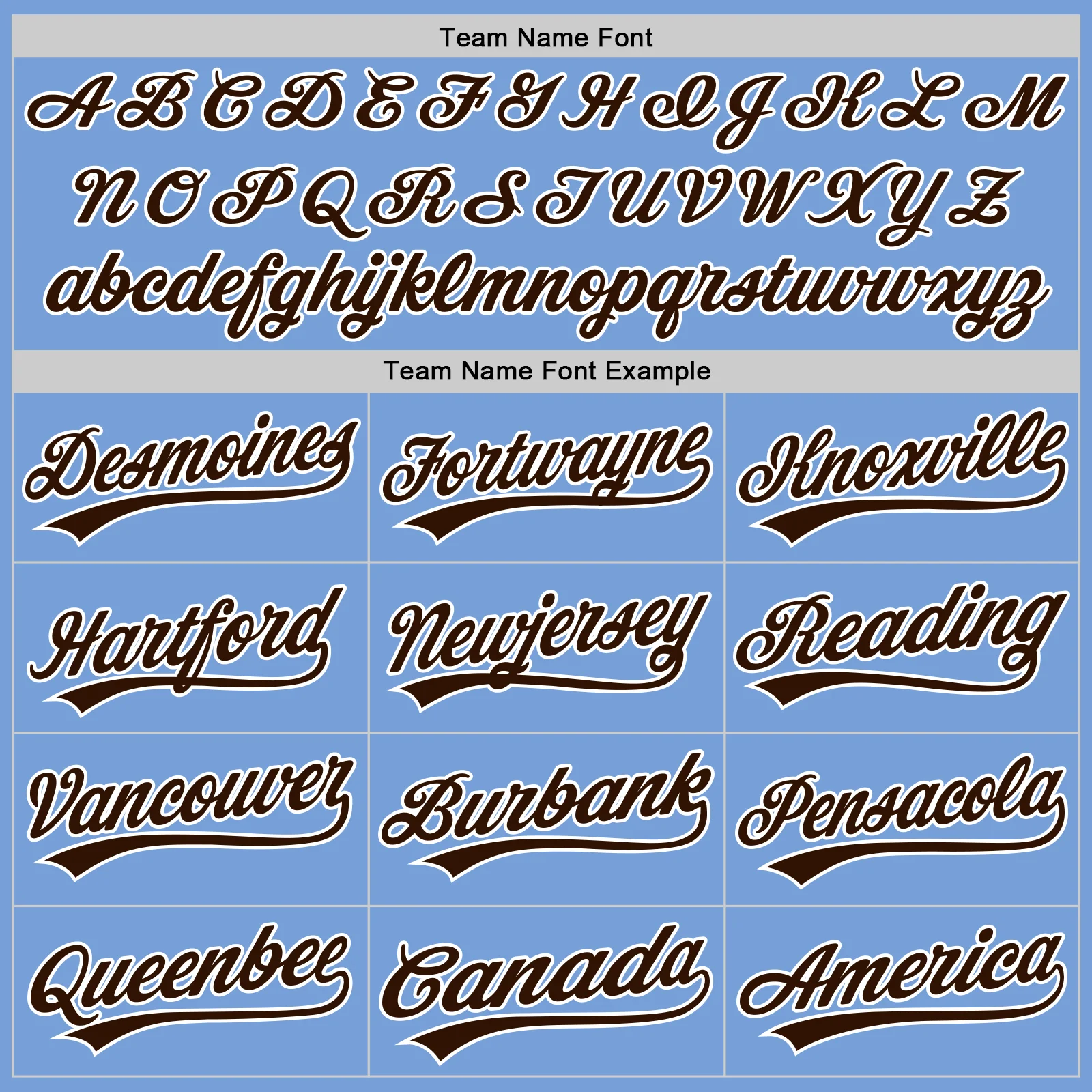 Custom Stitched Light Blue Brown-White Baseball Pullover Sweatshirt Hoodie - Image 3