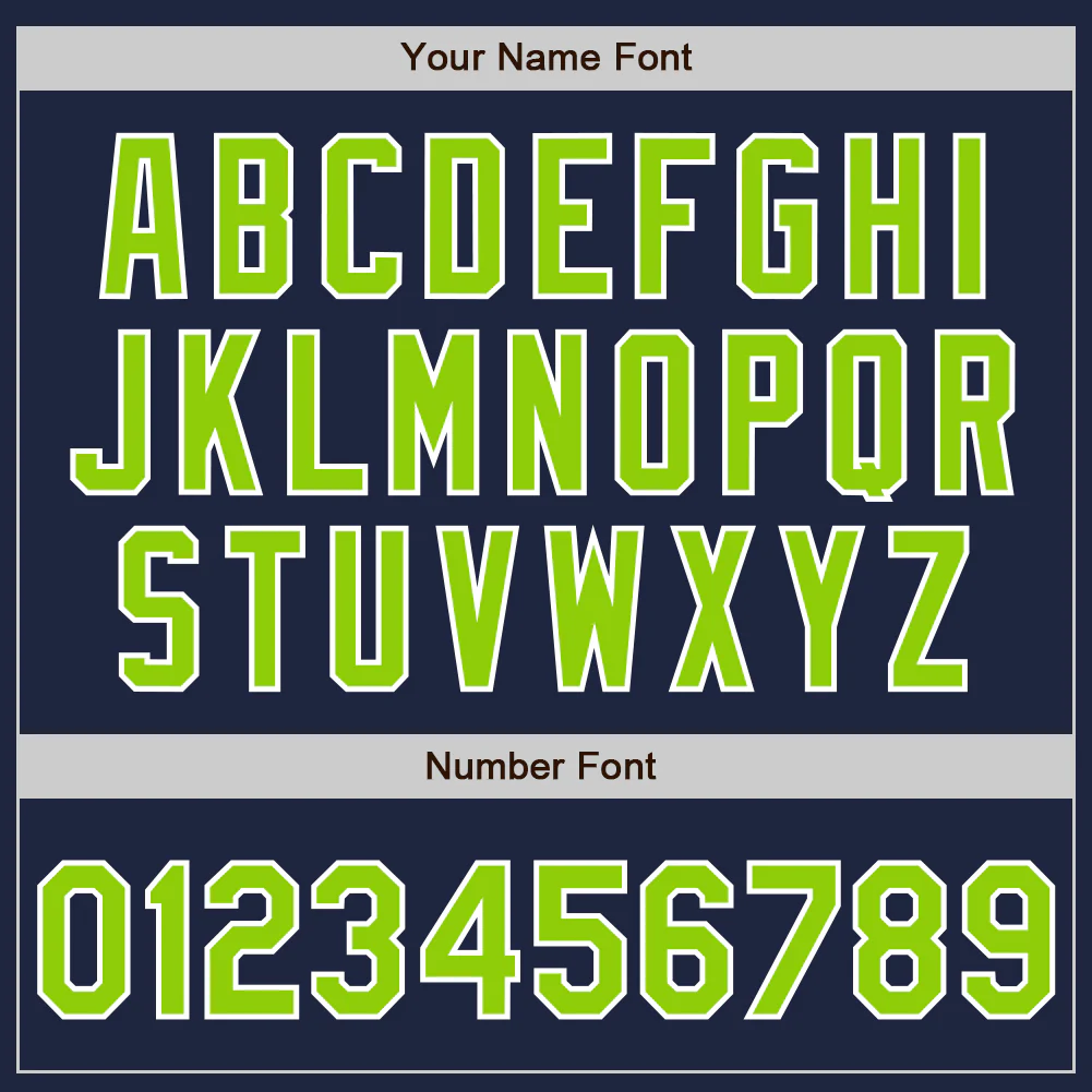 Custom Stitched Navy Neon Green-White Baseball Pullover Sweatshirt Hoodie - Image 4
