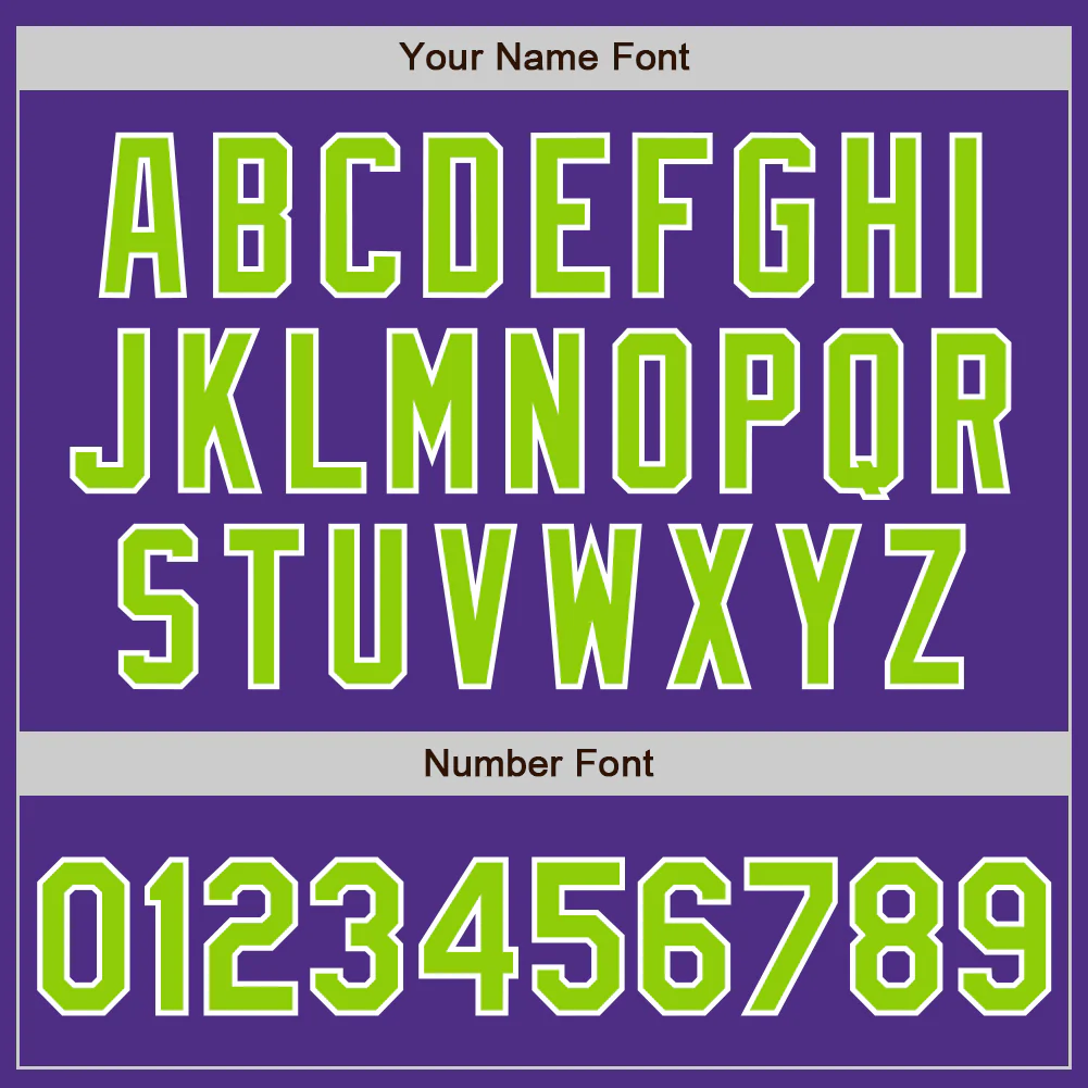 Custom Stitched Purple Neon Green-White Baseball Pullover Sweatshirt Hoodie - Image 4