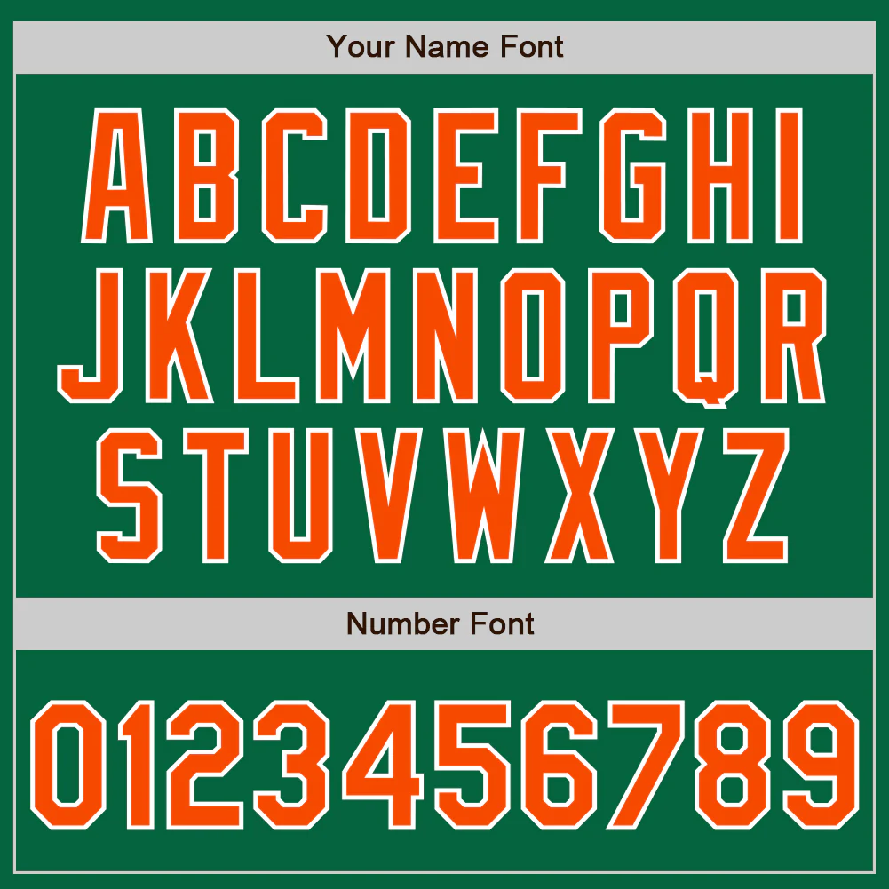 Custom Stitched Kelly Green Orange-White Baseball Pullover Sweatshirt Hoodie - Image 4