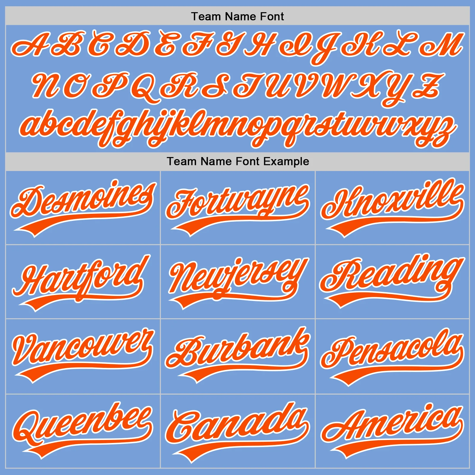 Custom Stitched Light Blue Orange-White Baseball Pullover Sweatshirt Hoodie - Image 3