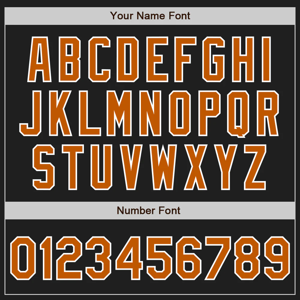 Custom Stitched Black Texas Orange-White Baseball Pullover Sweatshirt Hoodie - Image 4