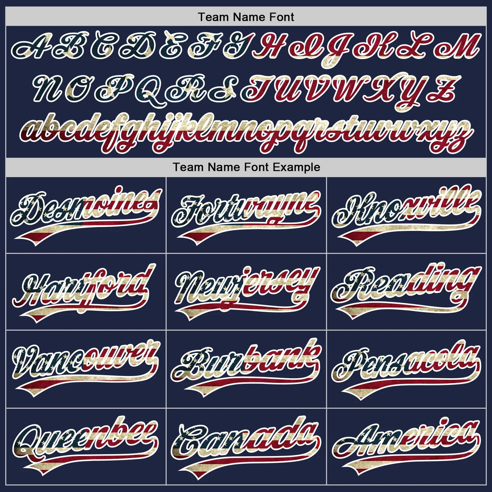 Custom Stitched Navy Vintage USA Flag-White Baseball Pullover Sweatshirt Hoodie - Image 3