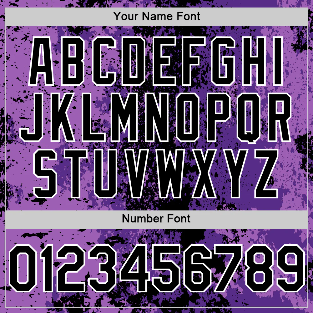 Custom Purple Black-White 3D Pattern Design Bomber Full-Snap Varsity Letterman Hoodie Jacket - Image 6