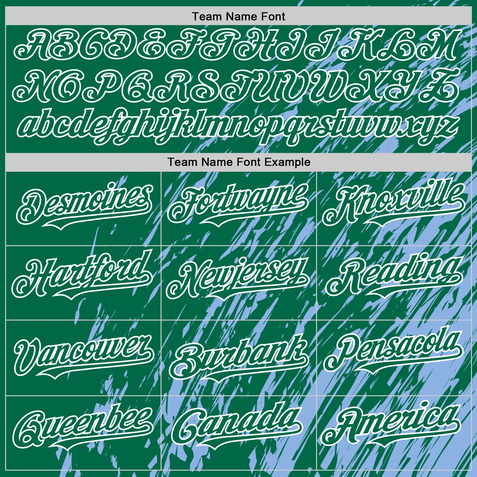 Custom Light Blue Kelly Green-White 3D Pattern Design Bomber Full-Snap Varsity Letterman Hoodie Jacket - Image 5
