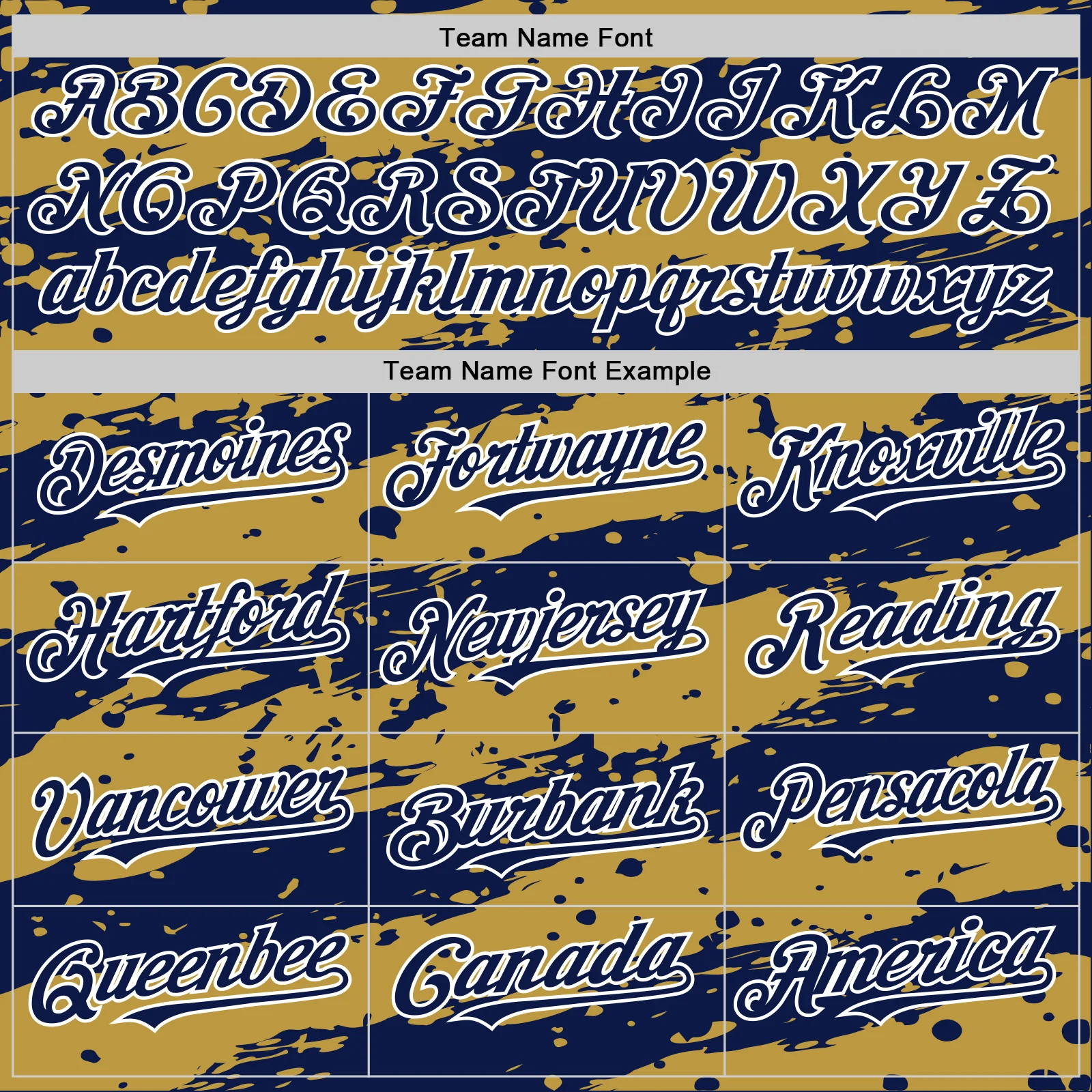 Custom Old Gold Navy-White Splash 3D Pattern Design Bomber Full-Snap Varsity Letterman Hoodie Jacket - Image 5