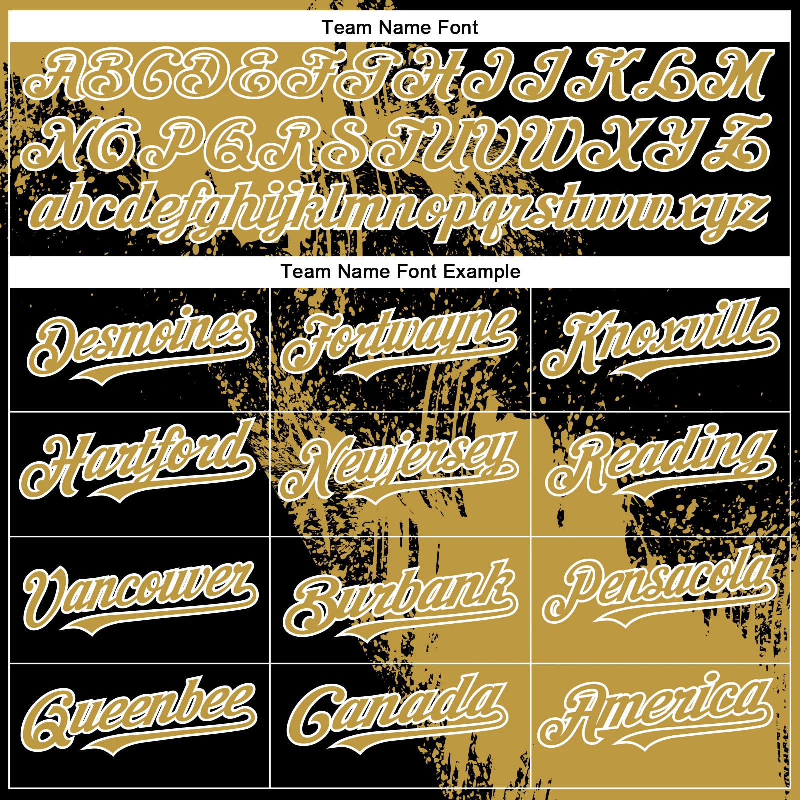 Custom Black Old Gold-White Abstract Brush Stroke 3D Pattern Design Bomber Full-Snap Varsity Letterman Hoodie Jacket - Image 5