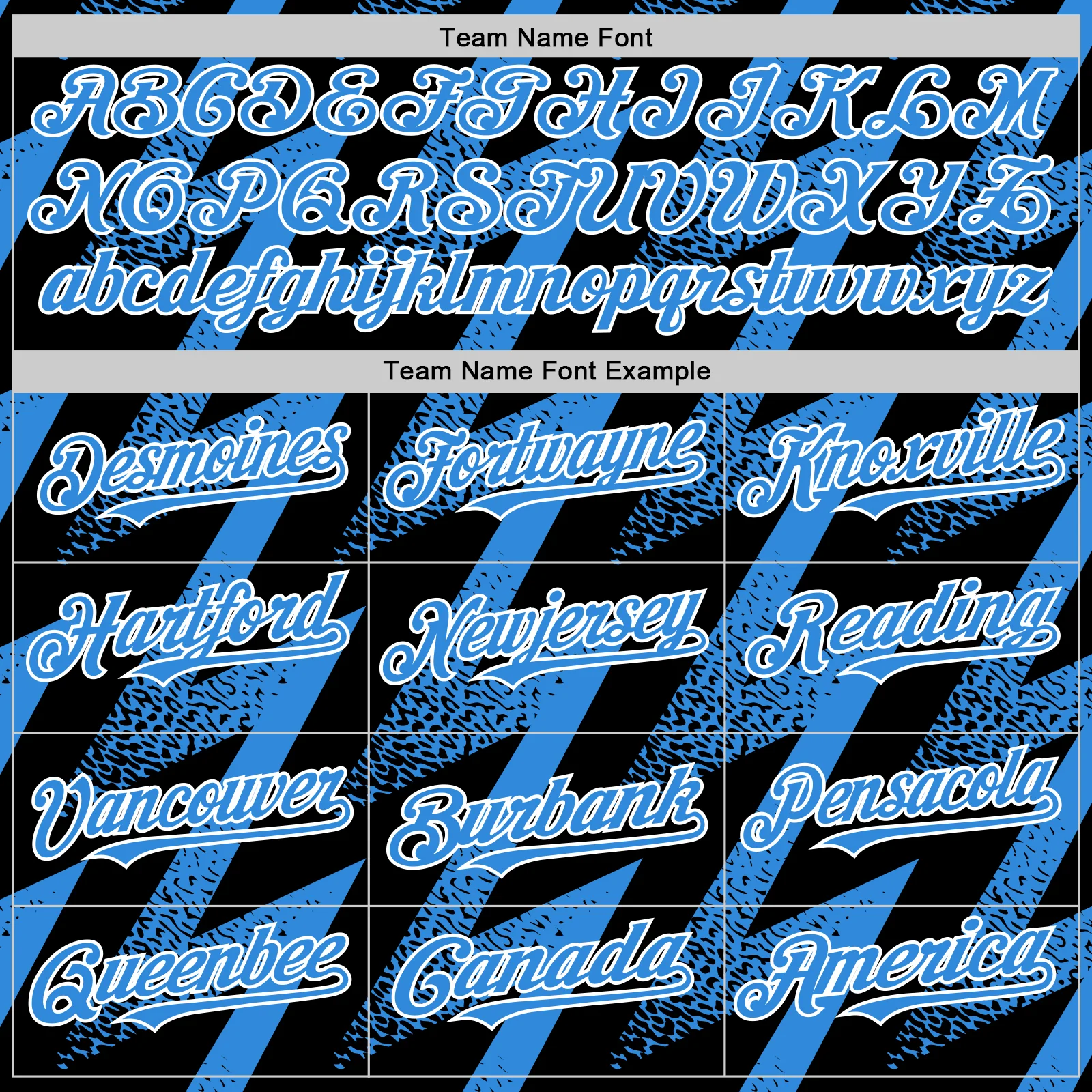 Custom Black Powder Blue-White Zigzag Shape 3D Pattern Design Bomber Full-Snap Varsity Letterman Hoodie Jacket - Image 5