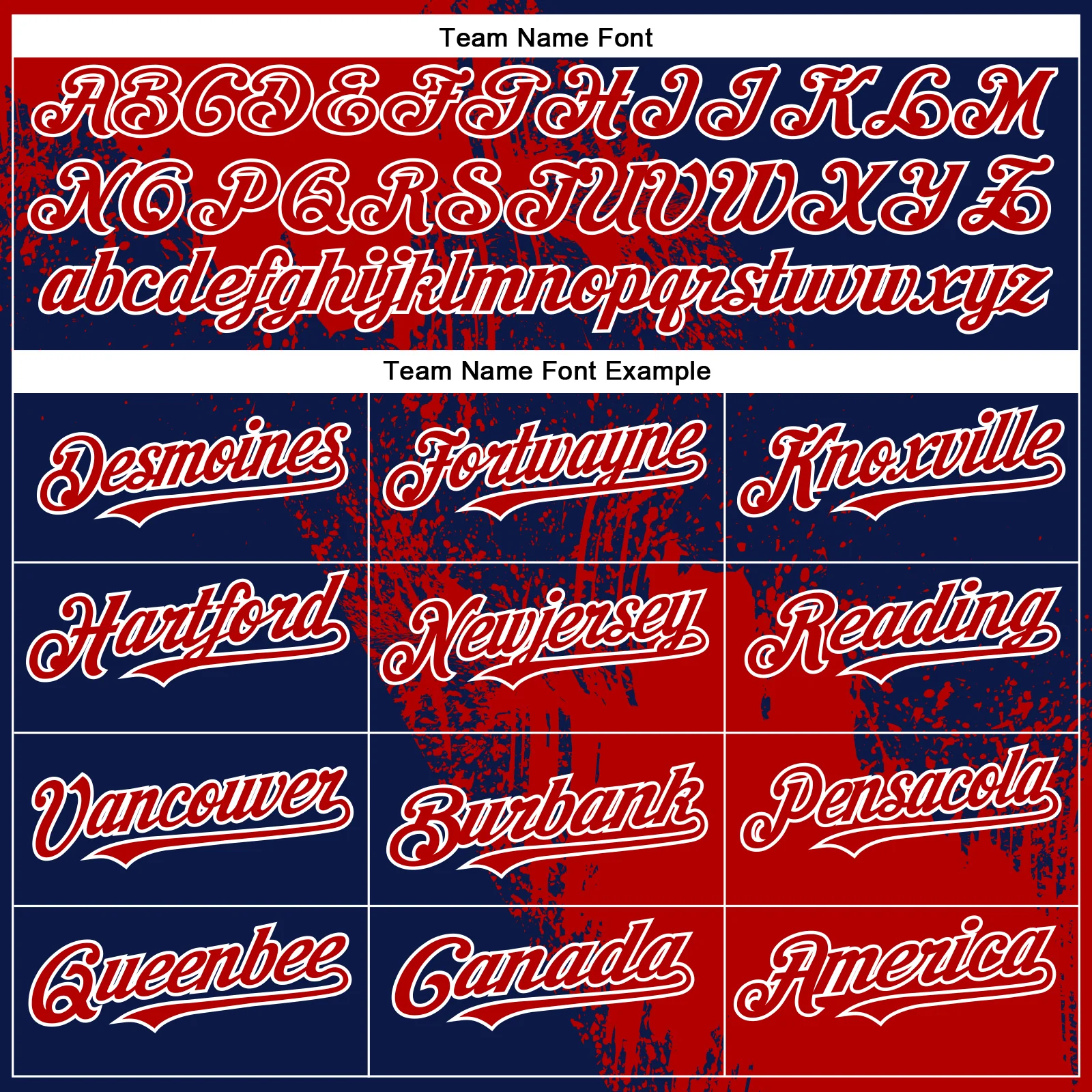Custom Navy Red-White Abstract Brush Stroke 3D Pattern Design Bomber Full-Snap Varsity Letterman Hoodie Jacket - Image 5