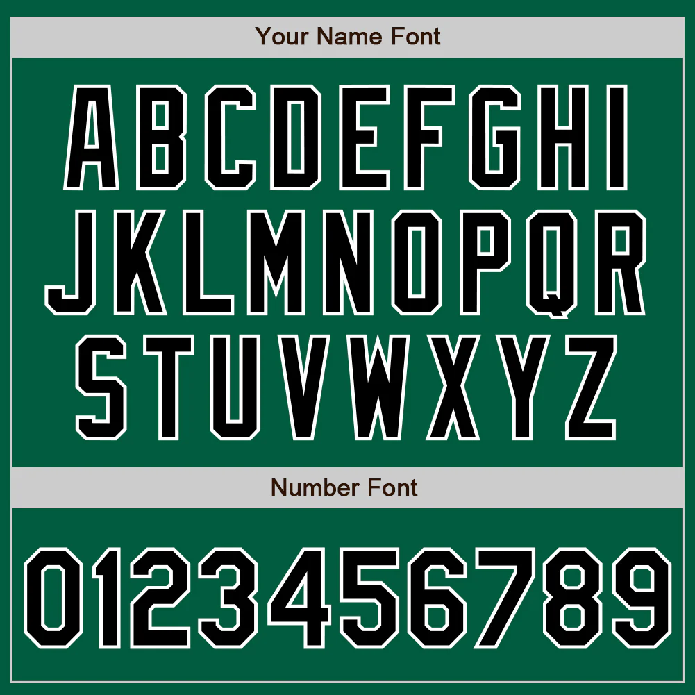 Custom Kelly Green Black-White Authentic Baseball Jersey - Image 8