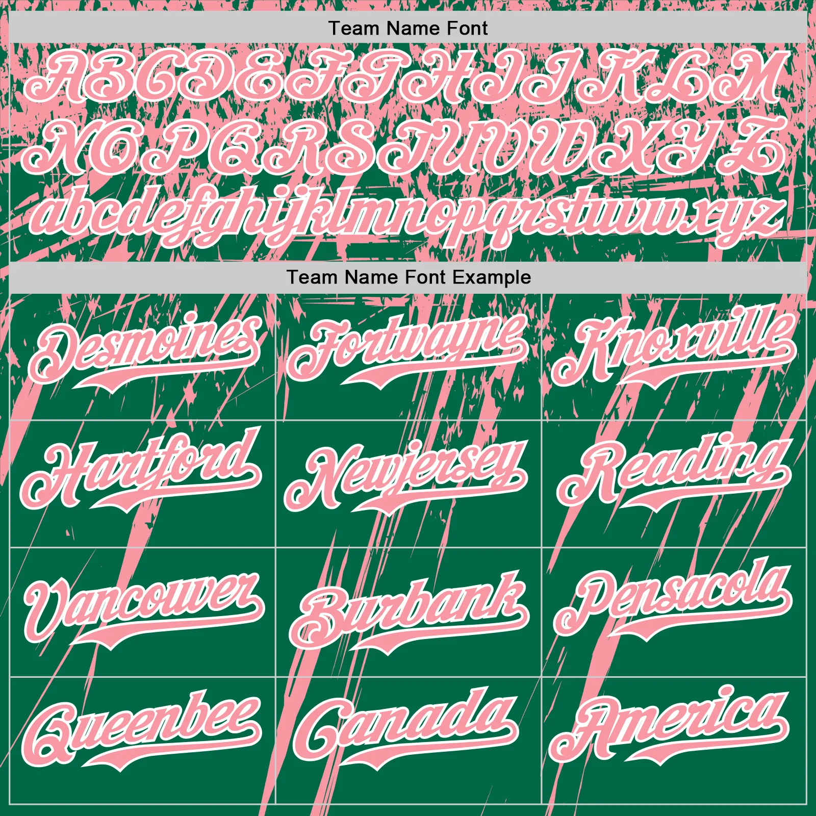 Custom Kelly Green Medium Pink-White Distressed Scratch Brush Stroke Authentic Baseball Jersey - Image 4