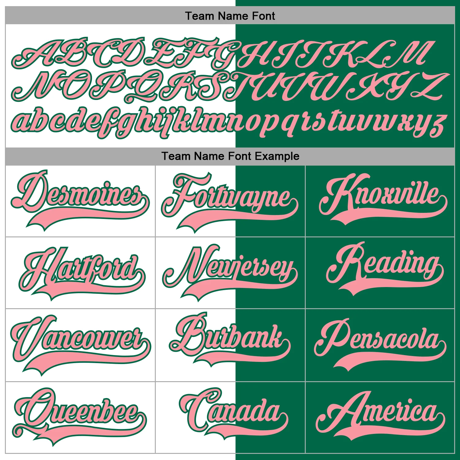 Custom Kelly Green Medium Pink-White Split Fashion Hockey Lace Neck Jersey - Image 4