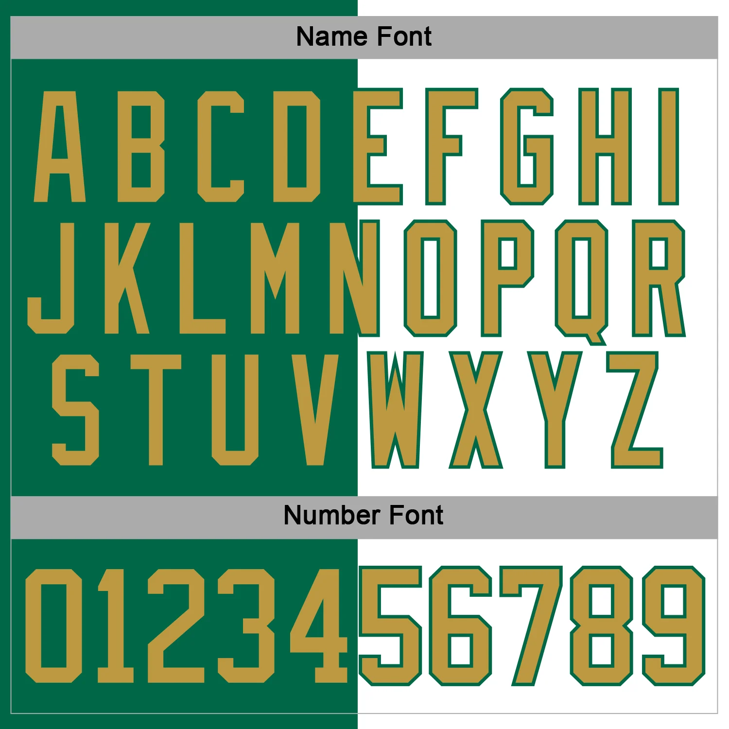Custom Kelly Green Old Gold-White Split Fashion Hockey Lace Neck Jersey - Image 5