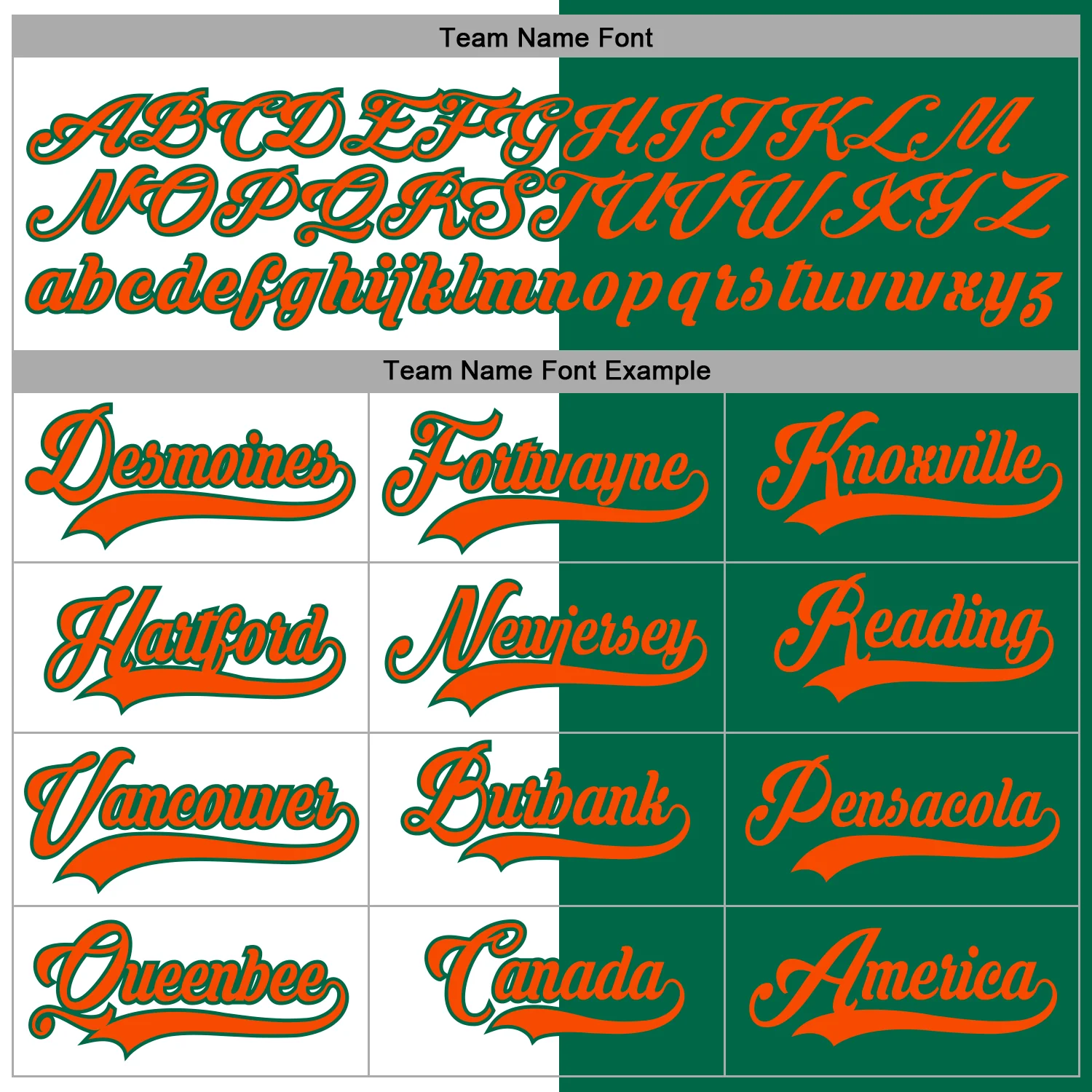 Custom Kelly Green Orange-White Split Fashion Hockey Lace Neck Jersey - Image 4