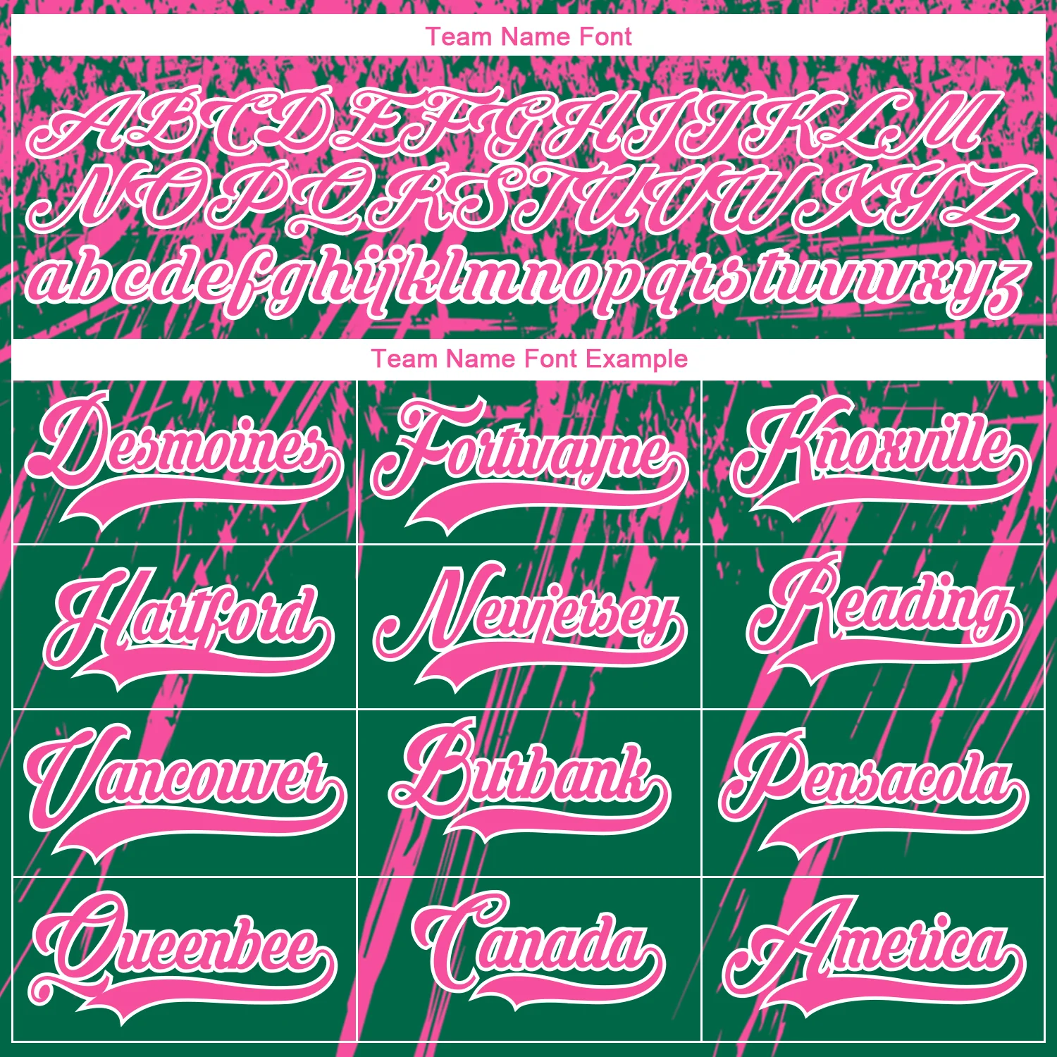 Custom Kelly Green Pink-White 3D Splash Hockey Lace Neck Jersey - Image 4