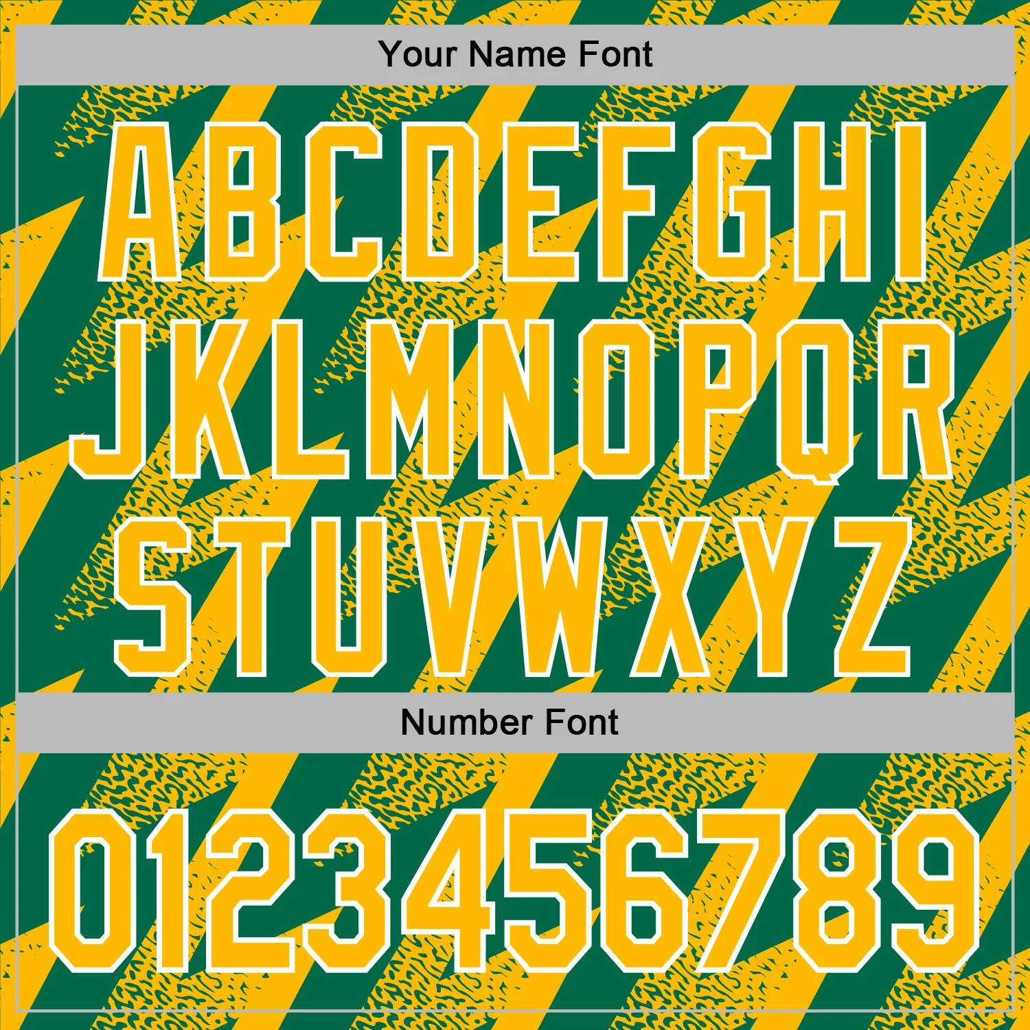 Custom Stitched Kelly Green Gold-White Zigzag Shape Sports Pullover Sweatshirt Hoodie - Image 6