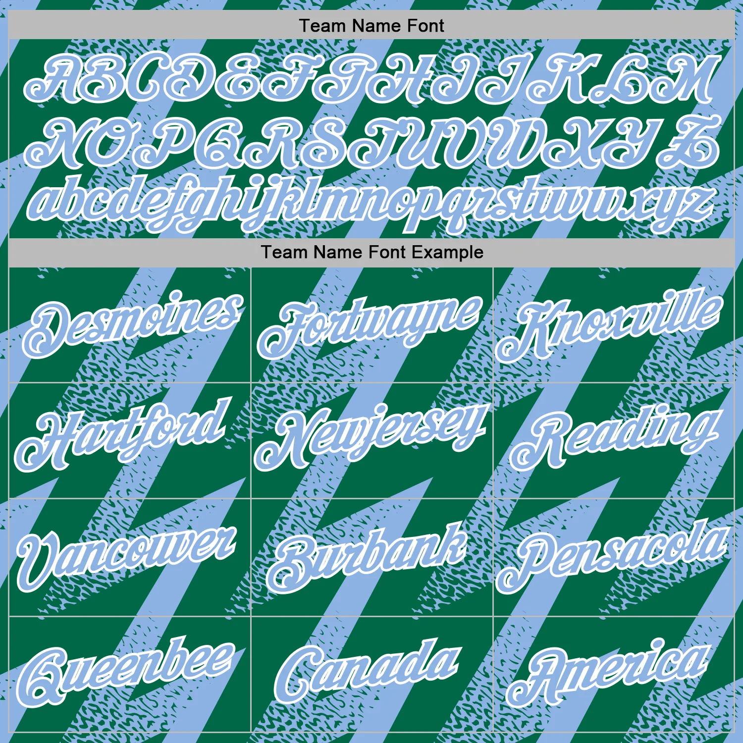Custom Stitched Kelly Green Light Blue-White Zigzag Shape Sports Pullover Sweatshirt Hoodie - Image 5