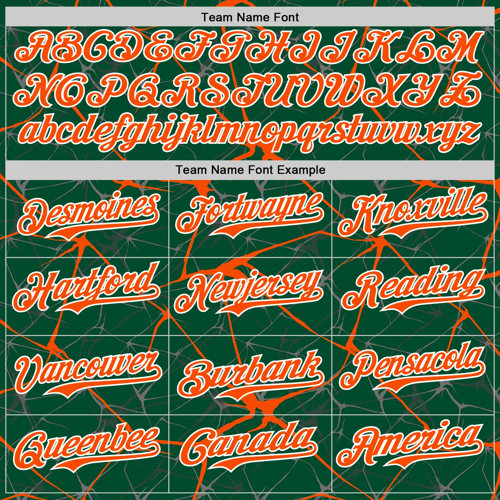 Custom Kelly Green Orange-White Abstract Network 3D Pattern Design Bomber Full-Snap Varsity Letterman Hoodie Jacket - Image 5