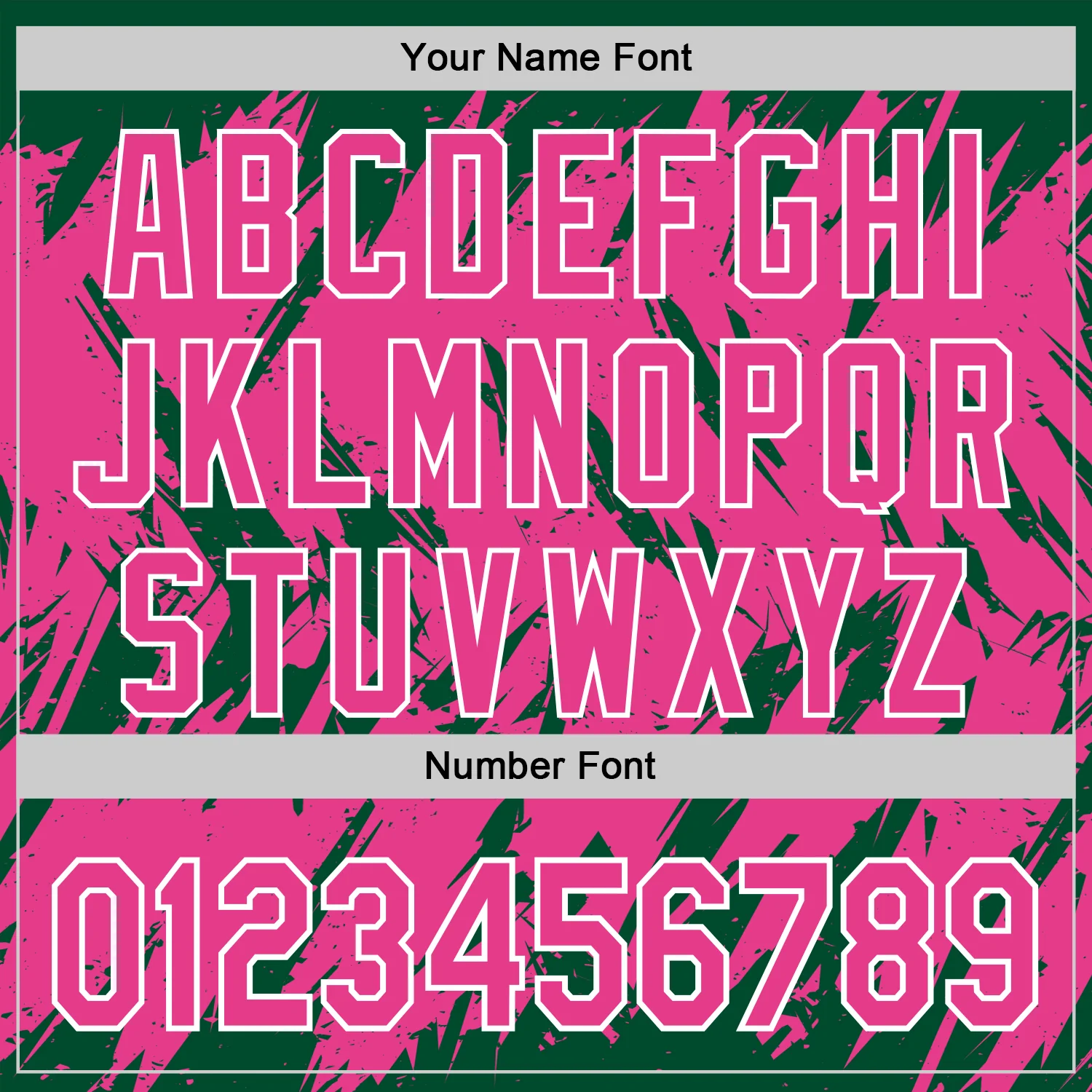 Custom Kelly Green Pink-White Abstract Sharp Shape Fragment Pattern Bomber Full-Snap Varsity Letterman Hoodie Jacket - Image 6