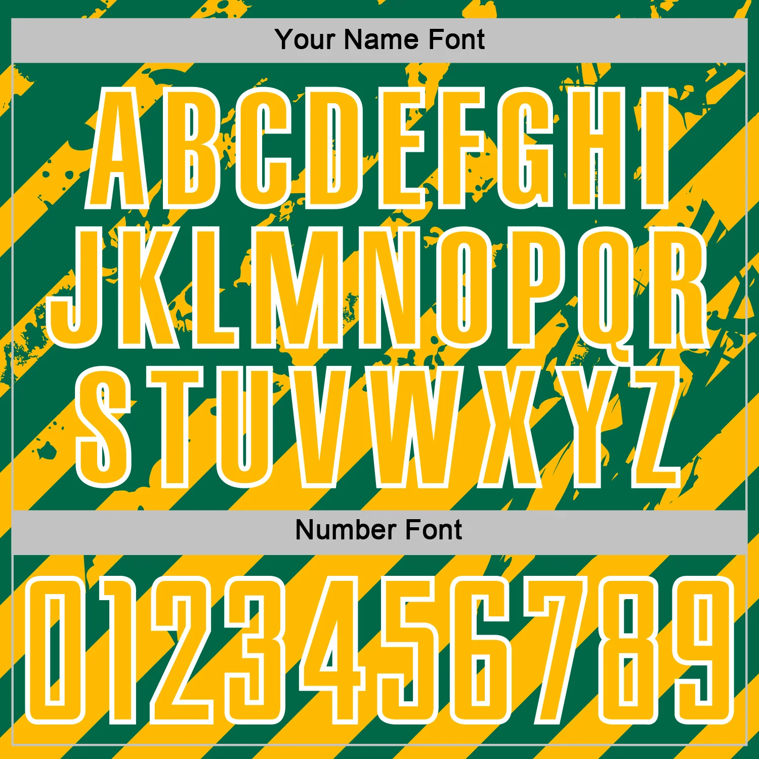 Custom Kelly Green Gold-White Distressed Diagonal Stripe Pattern Sports Sublimation Soccer Uniform Jersey - Image 6