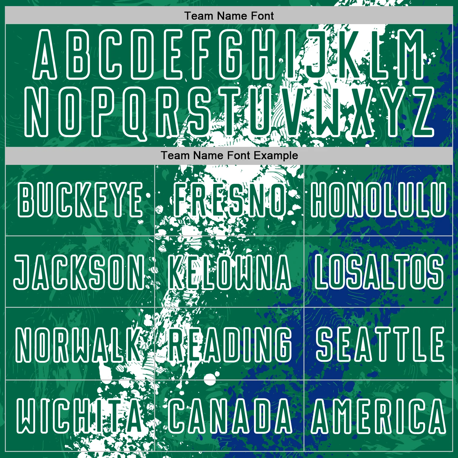 Custom Kelly Green White-Royal Dripping Splatter Cracked Texture Sublimation Soccer Uniform Jersey - Image 5