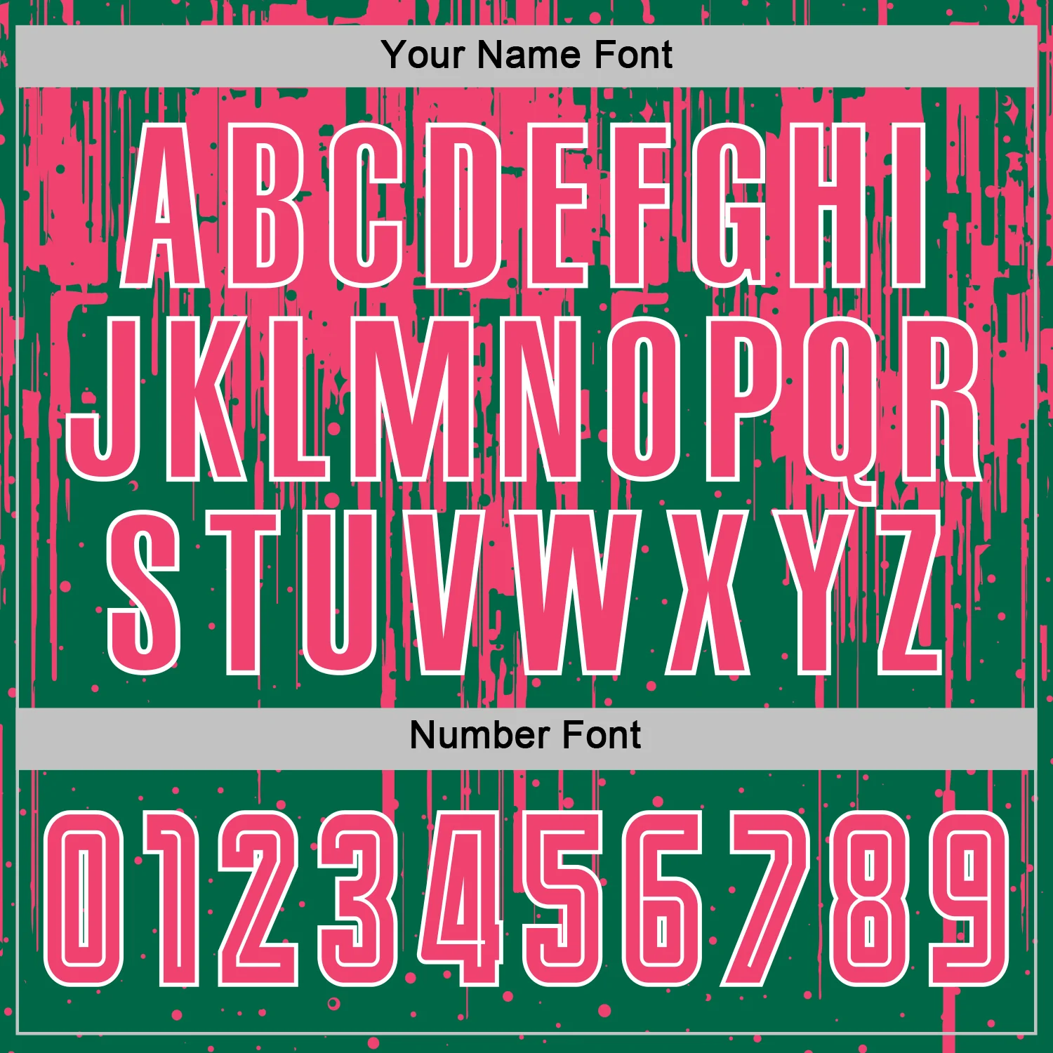 Custom Kelly Green Neon Pink-White Dripping Splatte Pattern Sports Sublimation Soccer Uniform Jersey - Image 6
