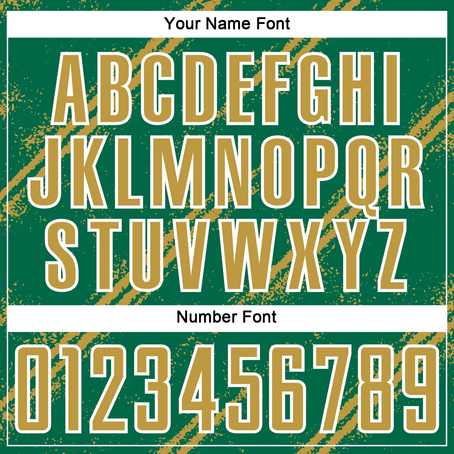 Custom Kelly Green Old Gold-White Abstract Fragment Art Splash Sublimation Soccer Uniform Jersey - Image 6