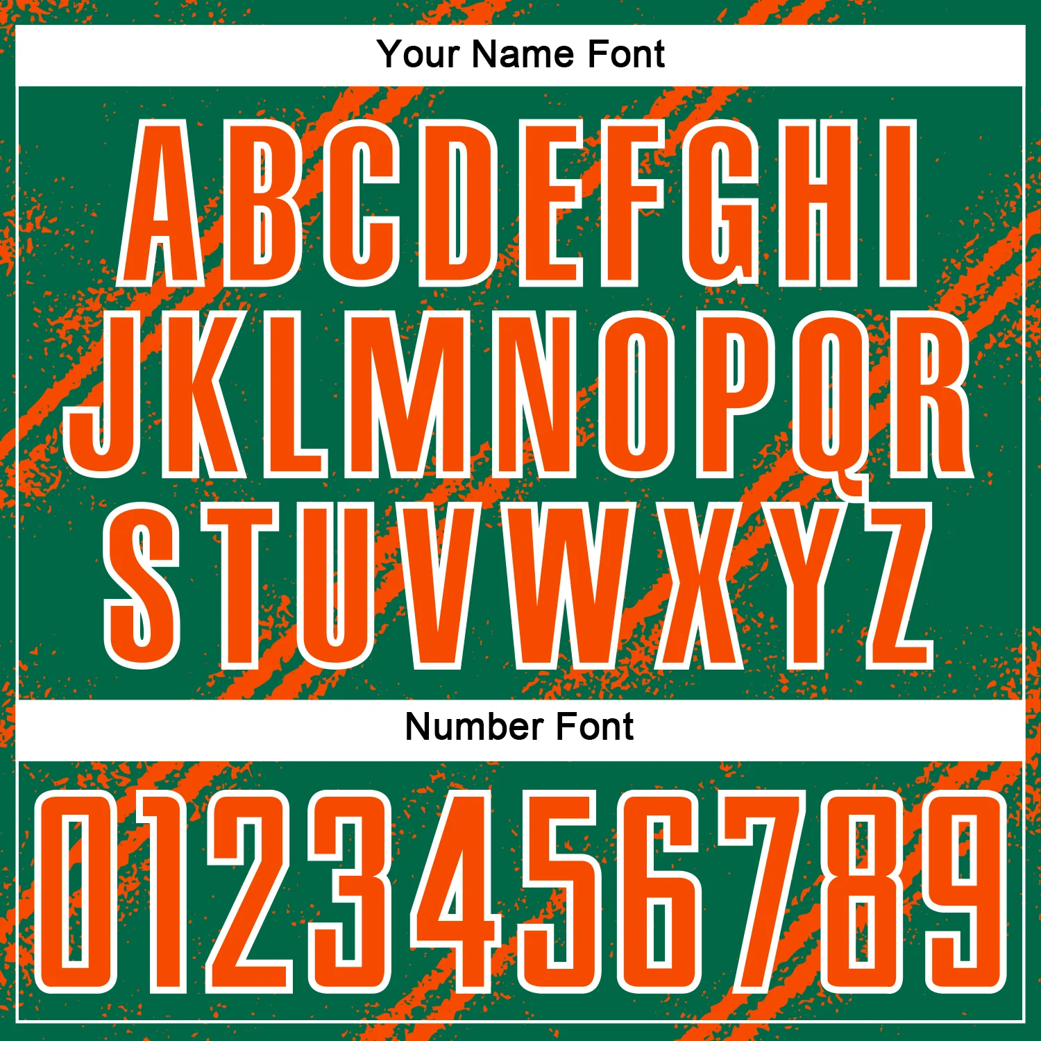 Custom Kelly Green Orange-White Abstract Fragment Art Splash Sublimation Soccer Uniform Jersey - Image 6