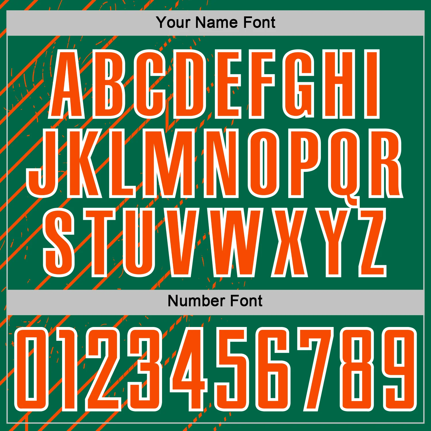 Custom Kelly Green Orange-White Lines Sports Sublimation Soccer Uniform Jersey - Image 6
