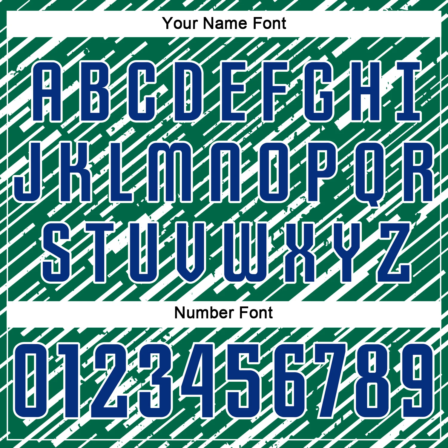 Custom Kelly Green Royal-White Line Sports Sublimation Soccer Uniform Jersey - Image 6