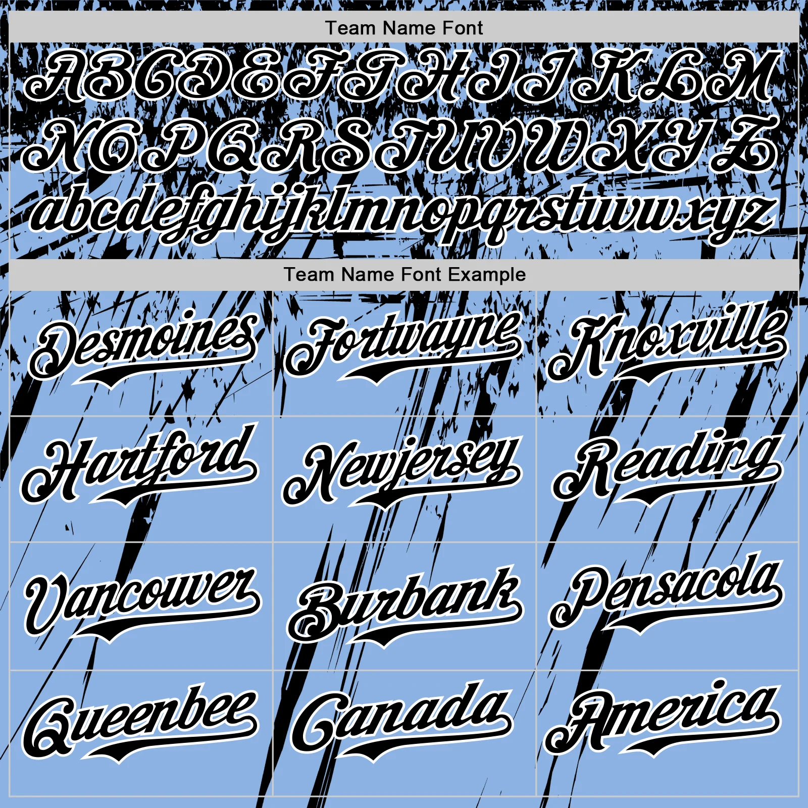 Custom Light Blue Black-White Distressed Scratch Brush Stroke Authentic Baseball Jersey - Image 4