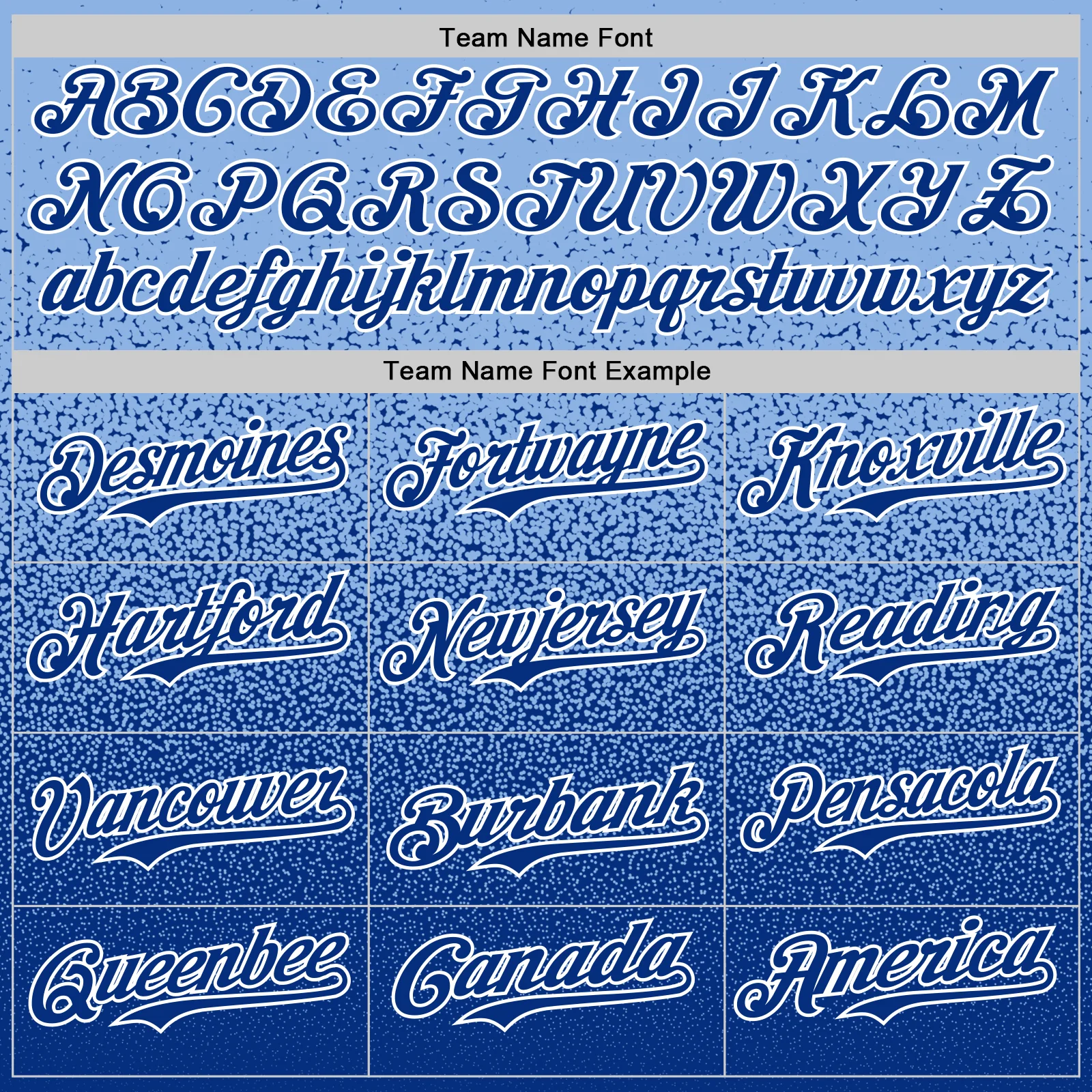 Custom Light Blue Royal-White Fade Fashion Speckle Authentic Baseball Jersey - Image 4