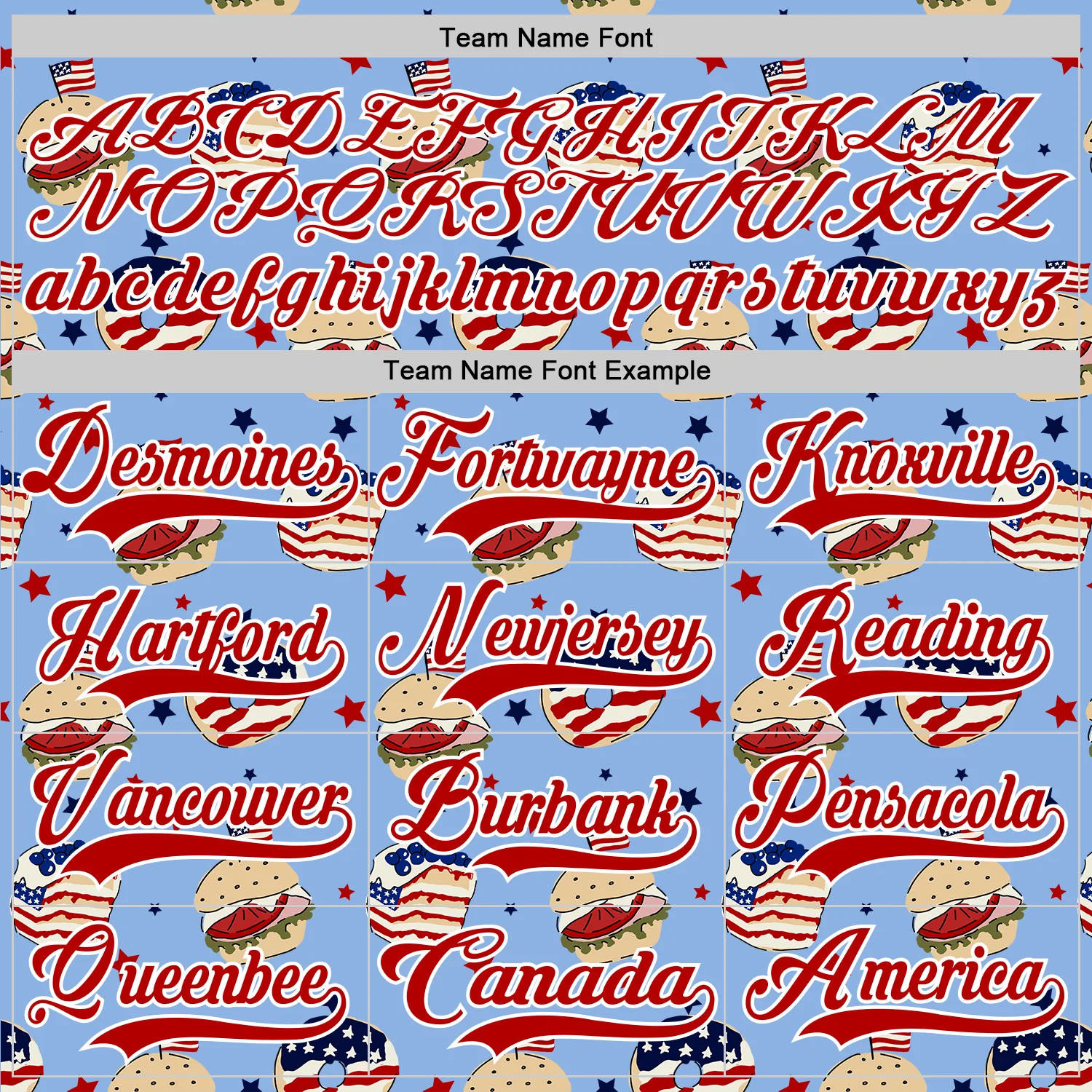 Custom Light Blue Red-White American Flag Hockey Lace Neck Jersey - Image 6