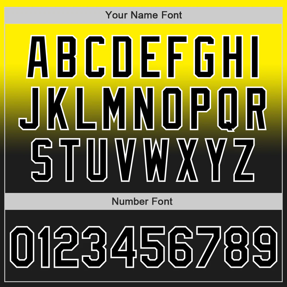 Custom Light Yellow Black-White Authentic Fade Fashion Baseball Jersey - Image 5