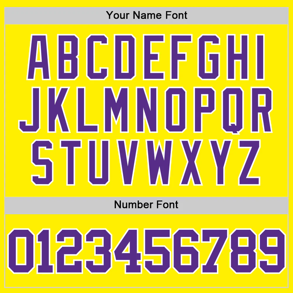 Custom Light Yellow Purple-White Authentic Basketball Jersey - Image 4