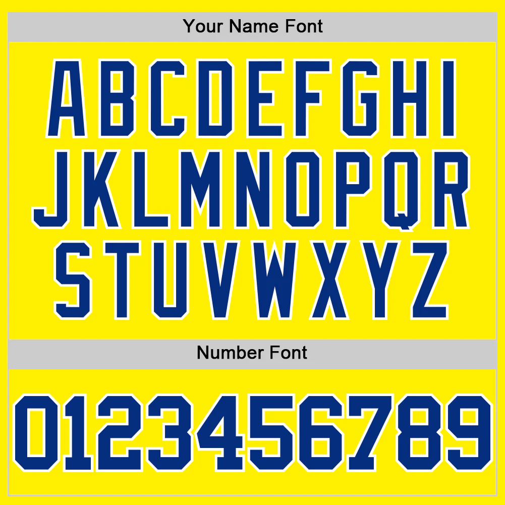 Custom Light Yellow Royal-White Authentic Basketball Jersey - Image 4