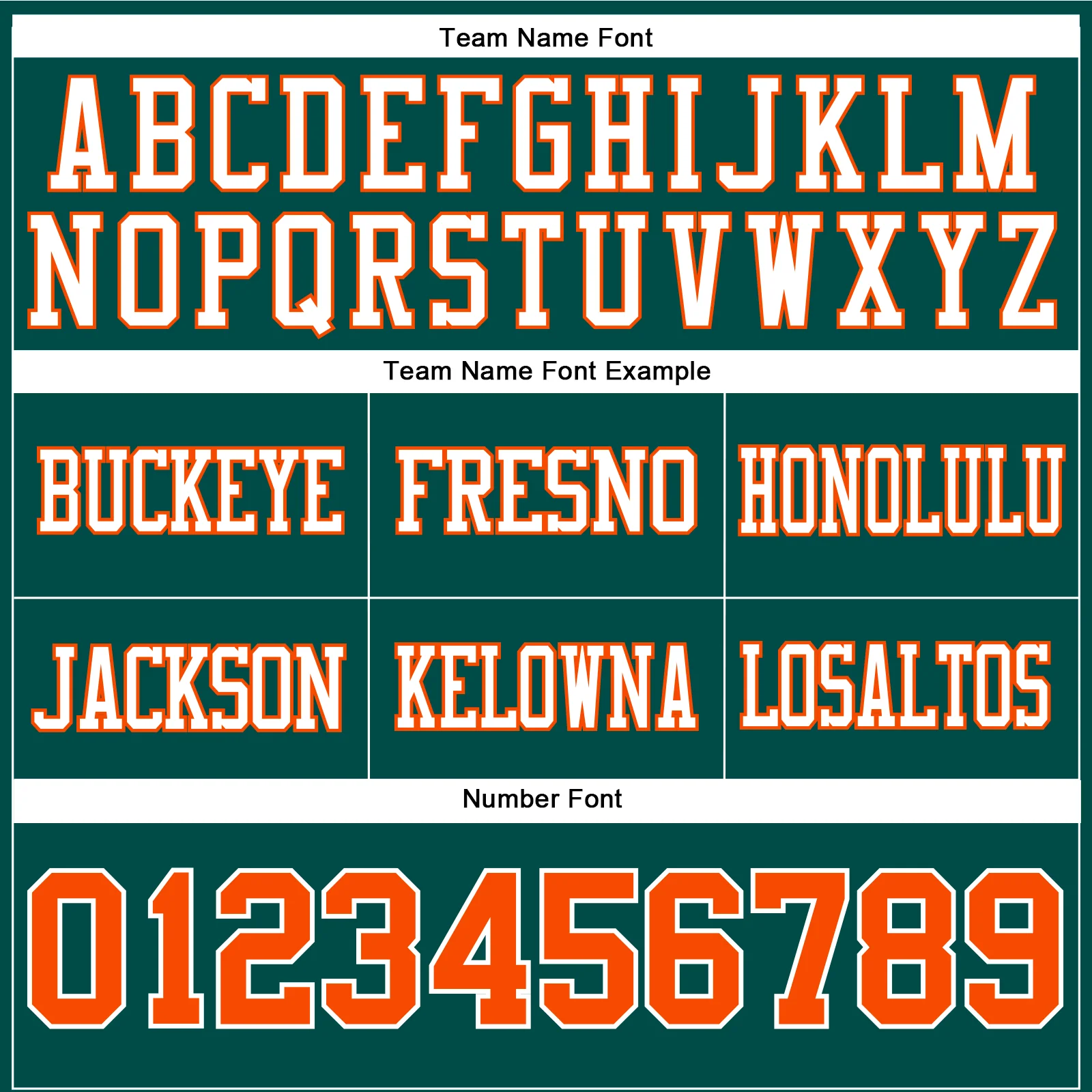 Custom Midnight Green Orange-White Authentic Football Jersey - Image 4