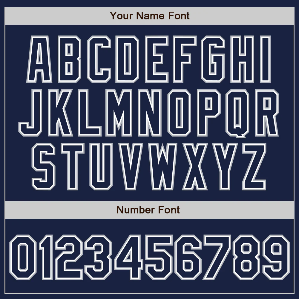 Custom Navy White-Gray Authentic Baseball Jersey - Image 4