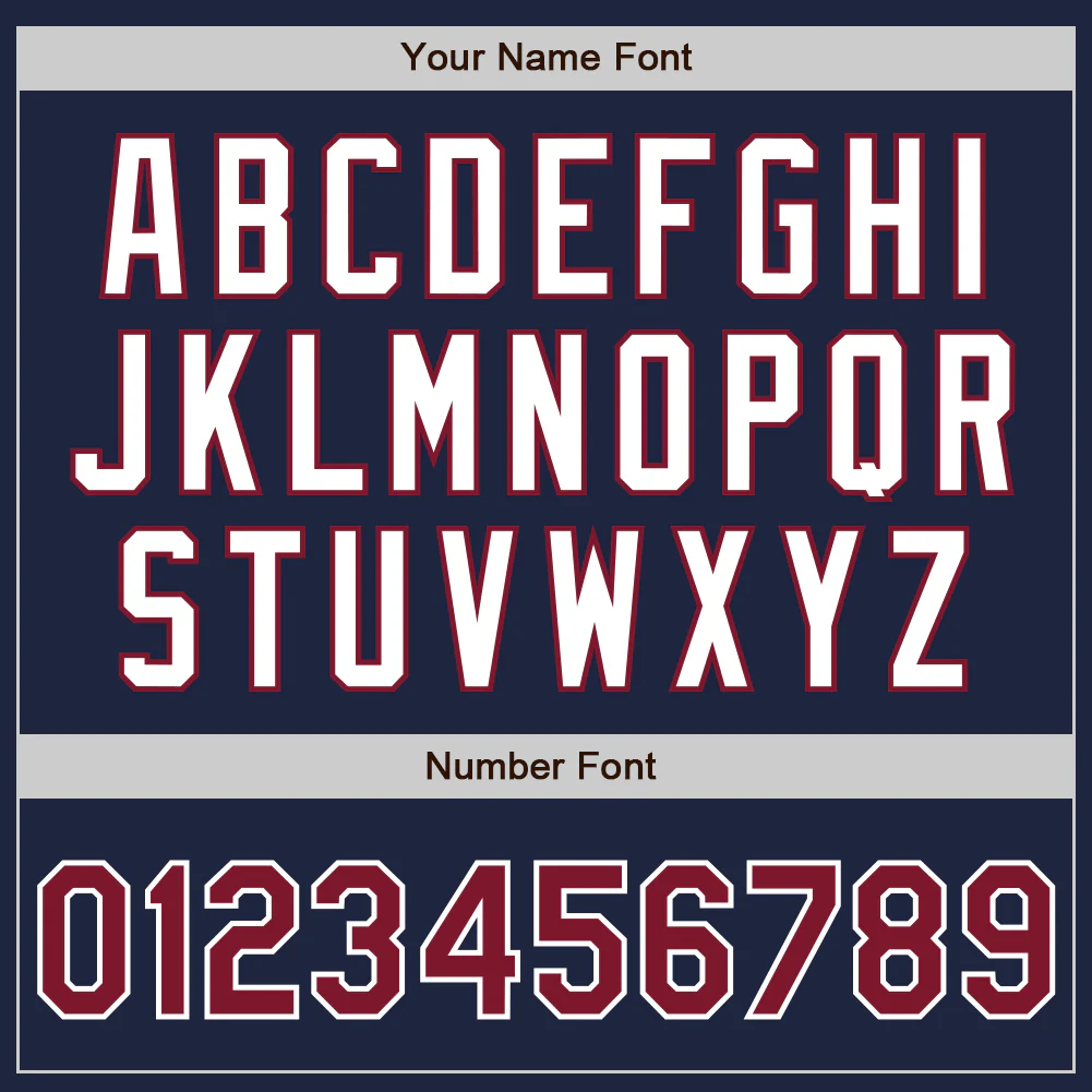 Custom Navy Crimson-White Authentic Two Tone Baseball Jersey - Image 5