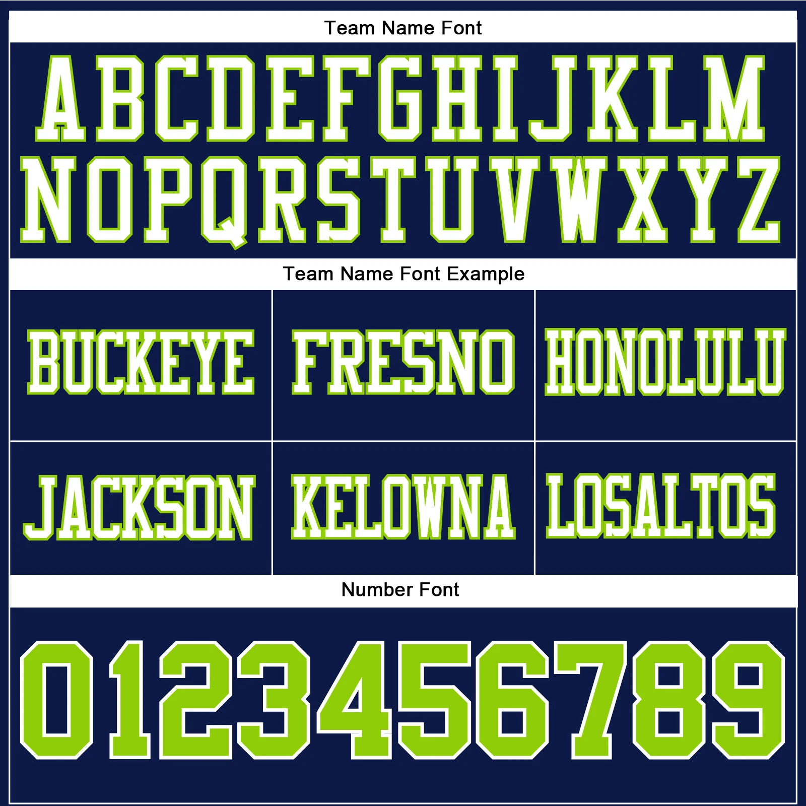 Custom Navy Neon Green-White Authentic Football Jersey - Image 4