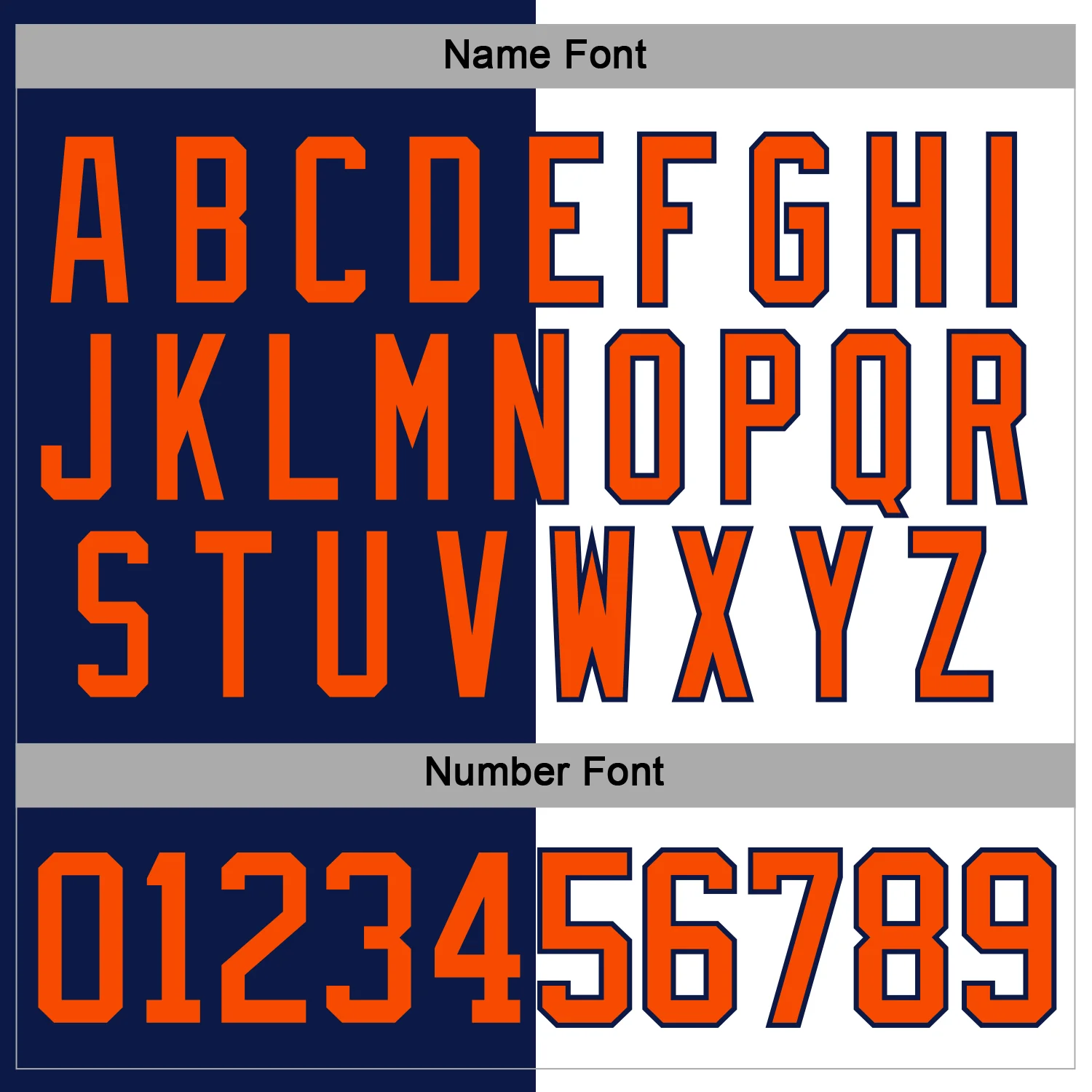 Custom Navy Orange-White Split Fashion Hockey Lace Neck Jersey - Image 5