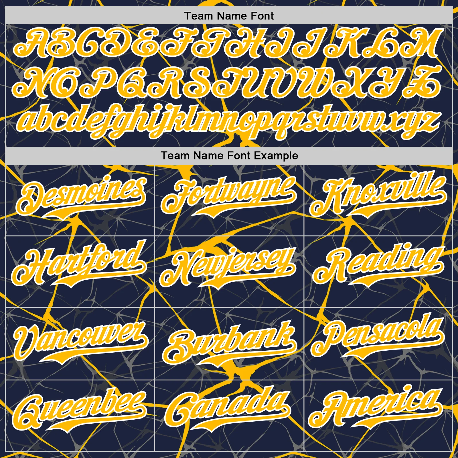 Custom Navy Gold-White Abstract Network 3D Pattern Design Bomber Full-Snap Varsity Letterman Hoodie Jacket - Image 5