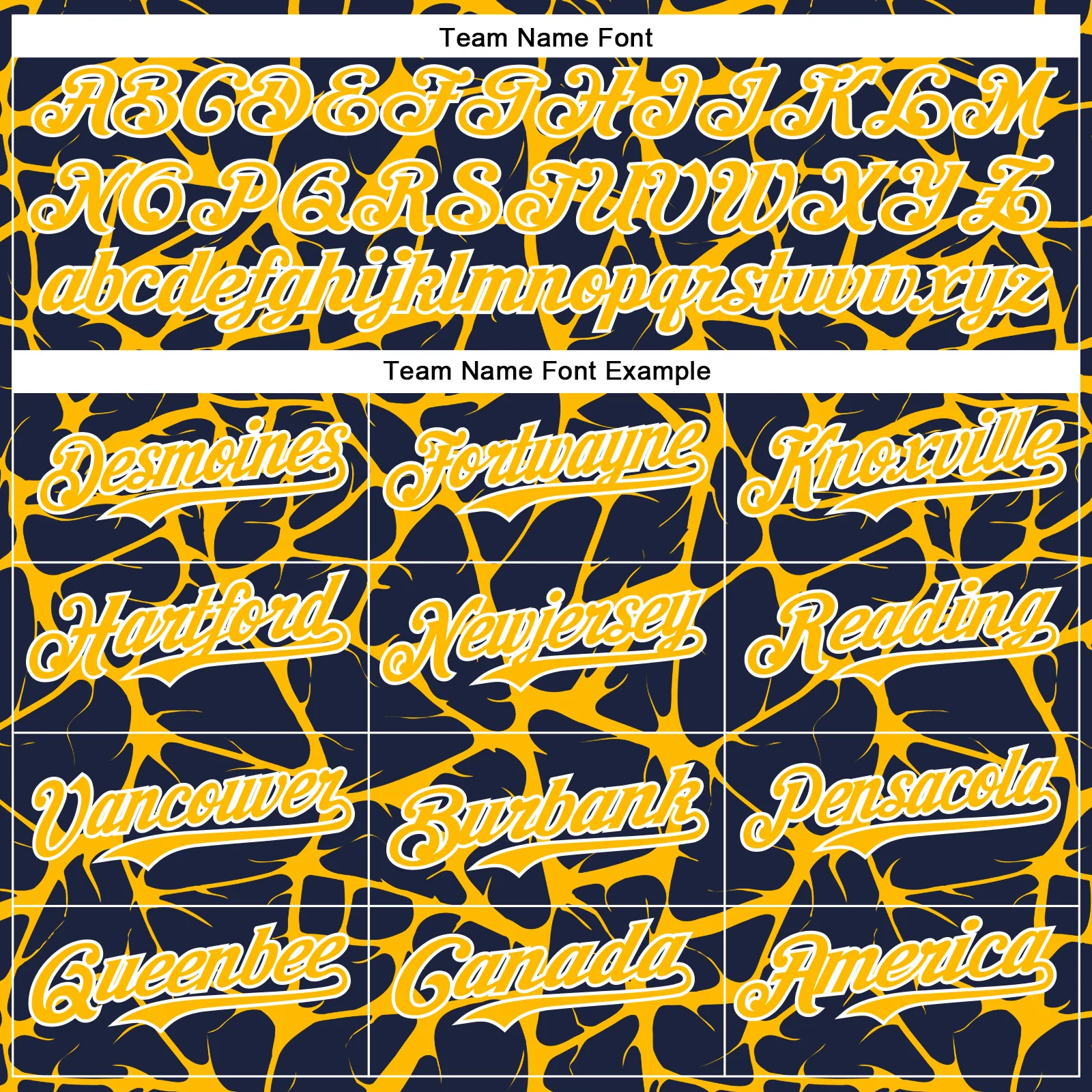 Custom Navy Gold-White Abstract Network Bomber Full-Snap Varsity Letterman Hoodie Jacket - Image 5
