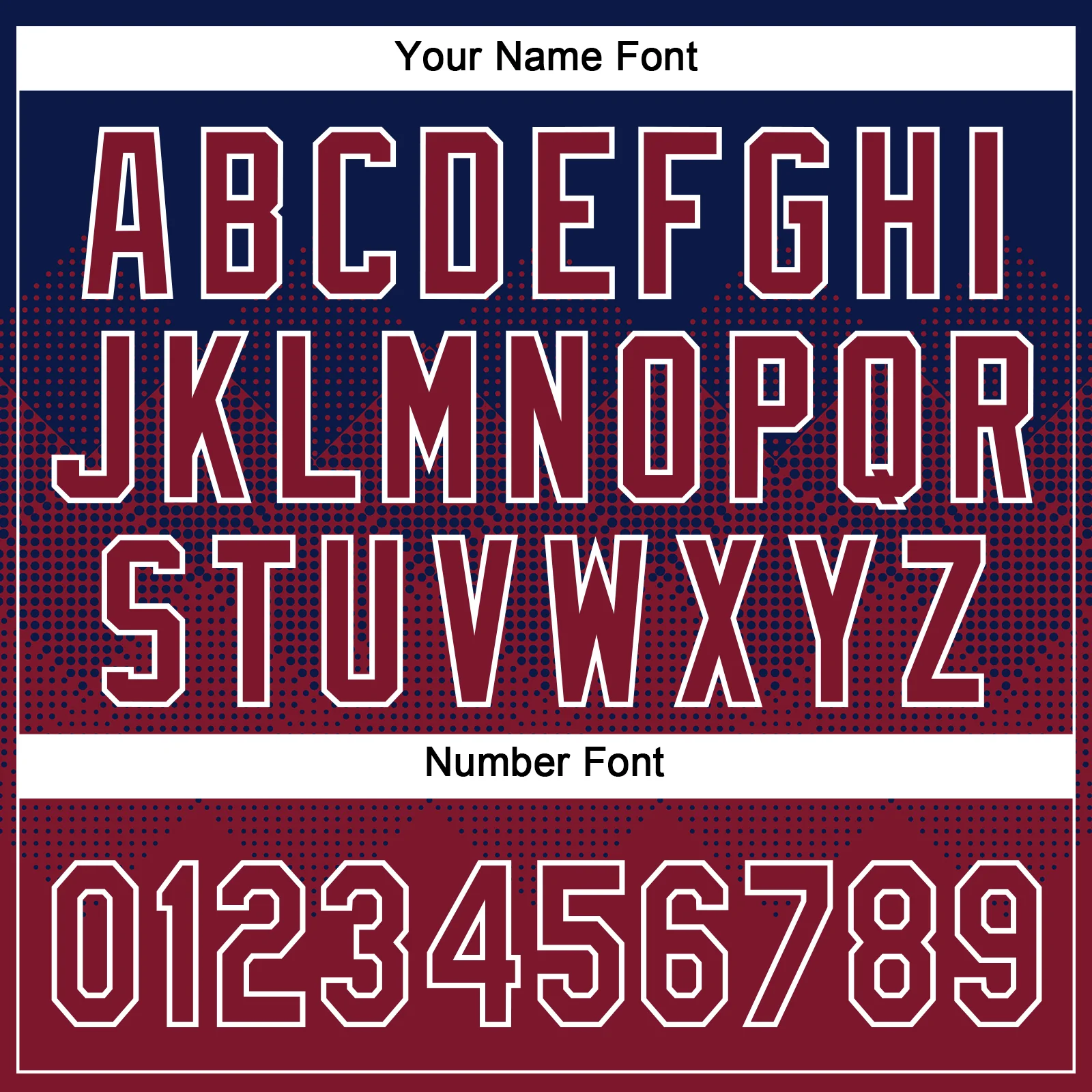 Custom Navy Crimson-White 3D Gradient Square Shape Two-Button Unisex Softball Jersey - Image 5