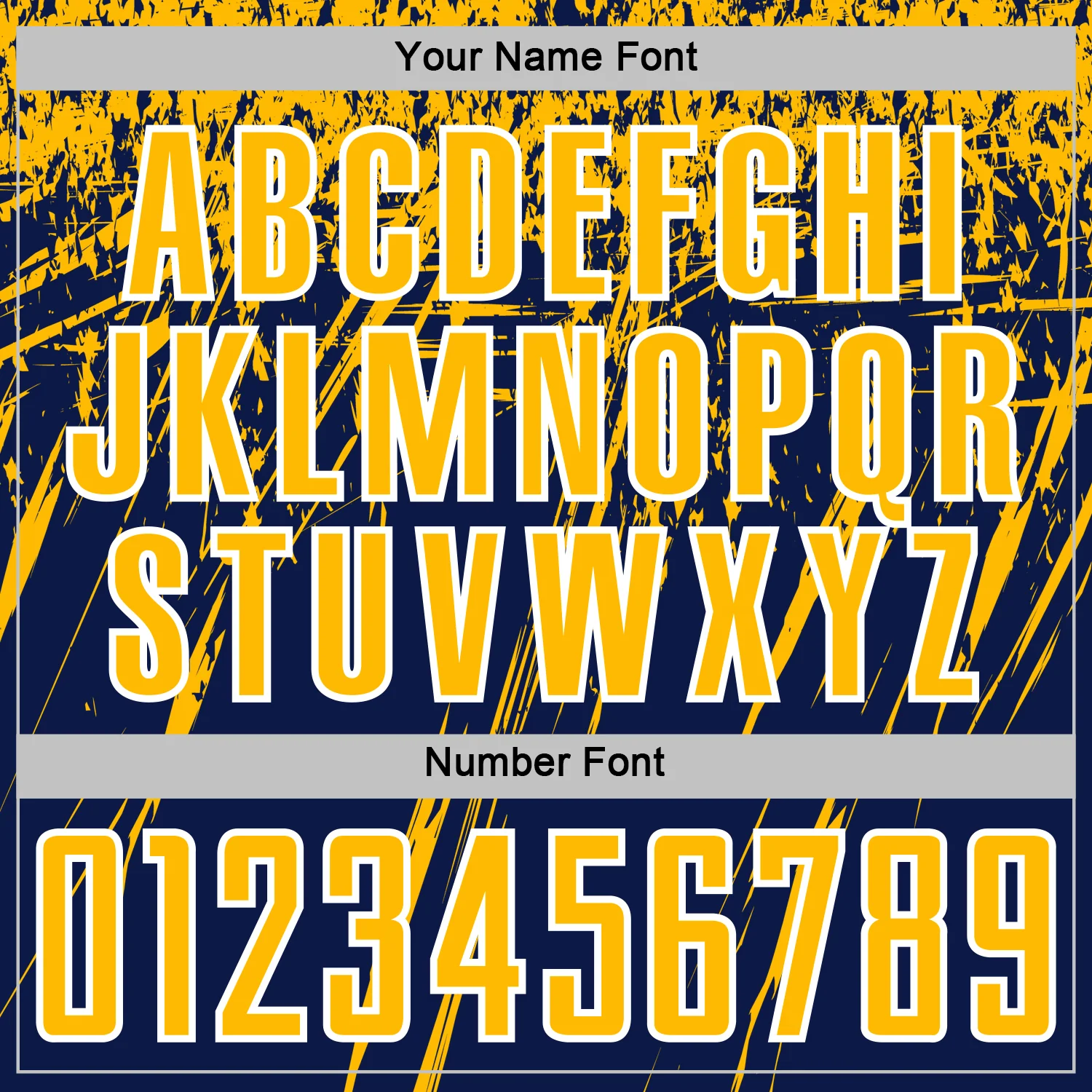 Custom Navy Gold-White Splash Sports Sublimation Soccer Uniform Jersey - Image 6
