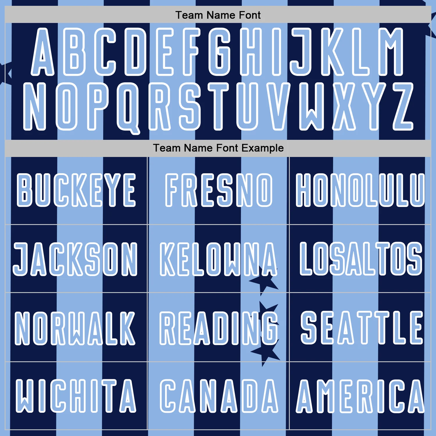 Custom Navy Light Blue-White Stars And Stripes Sports Sublimation Soccer Uniform Jersey - Image 5
